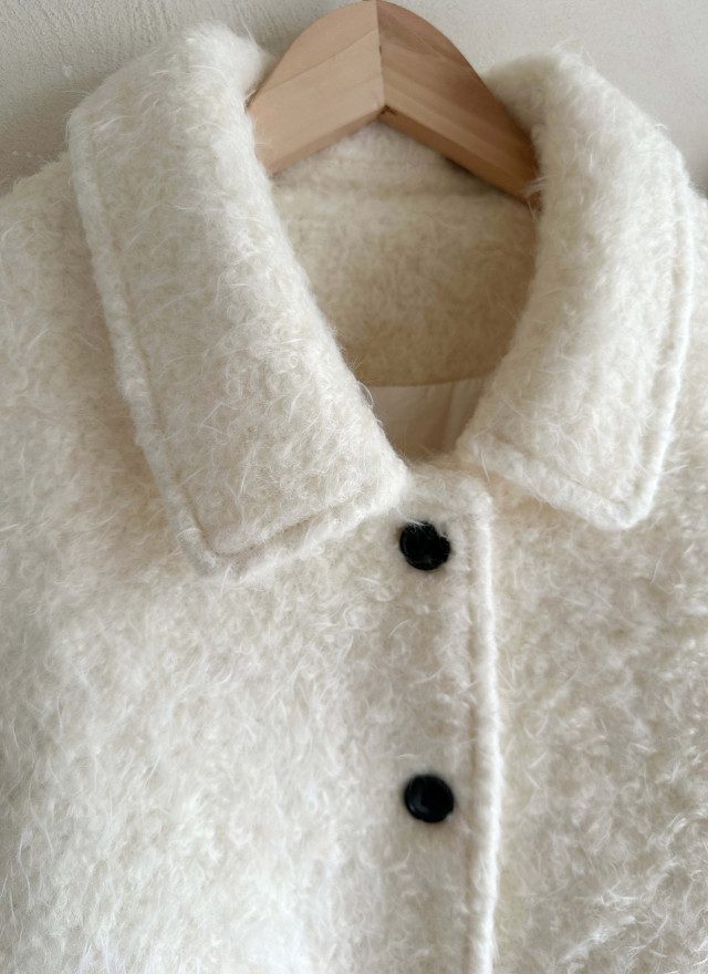 BS柔妍翻領毛呢大衣(兩色)