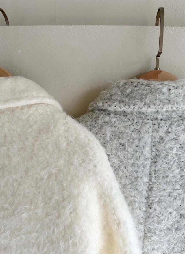 BS柔妍翻領毛呢大衣(兩色)