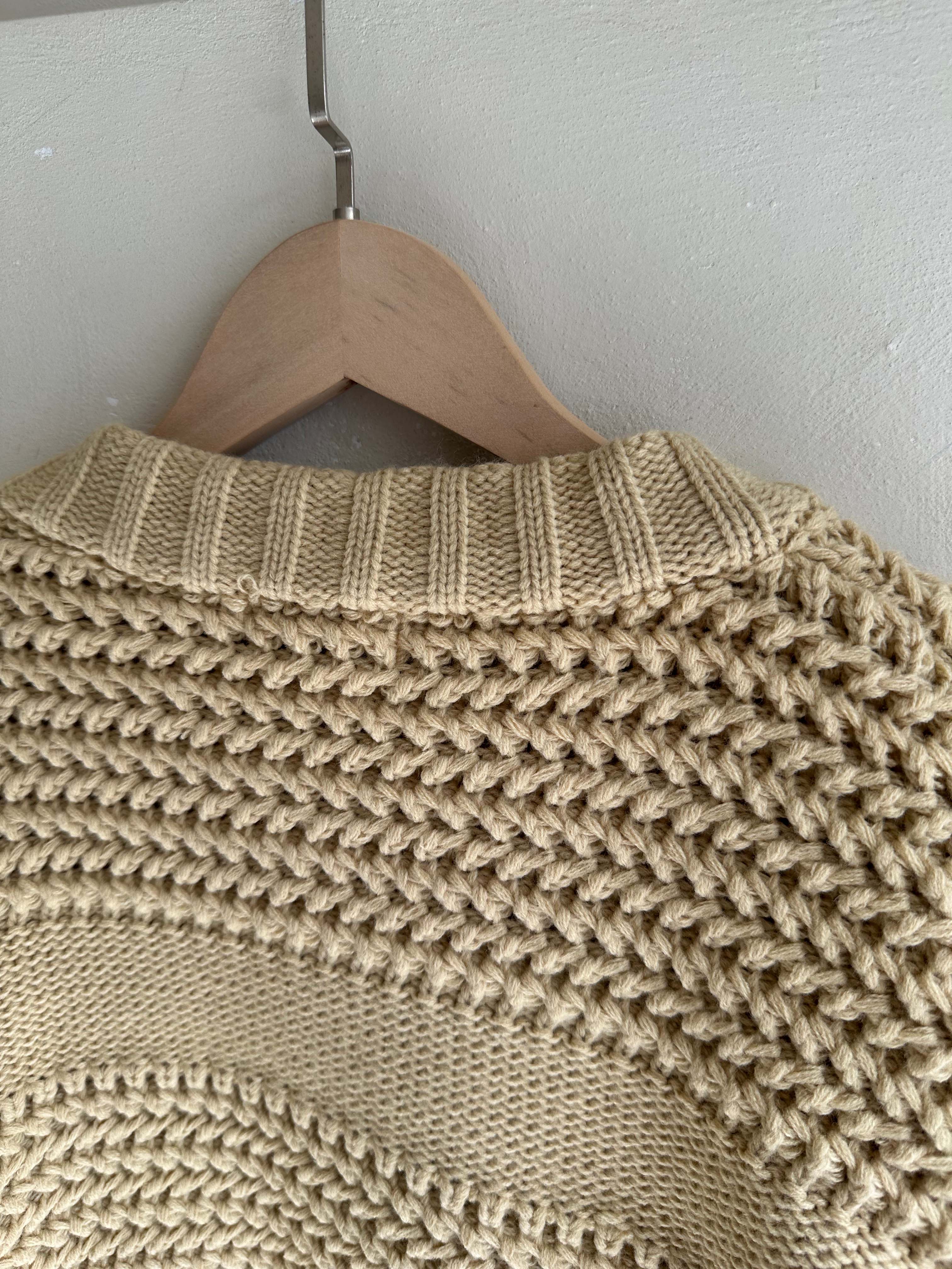 BS立體織紋拉鍊針織衫