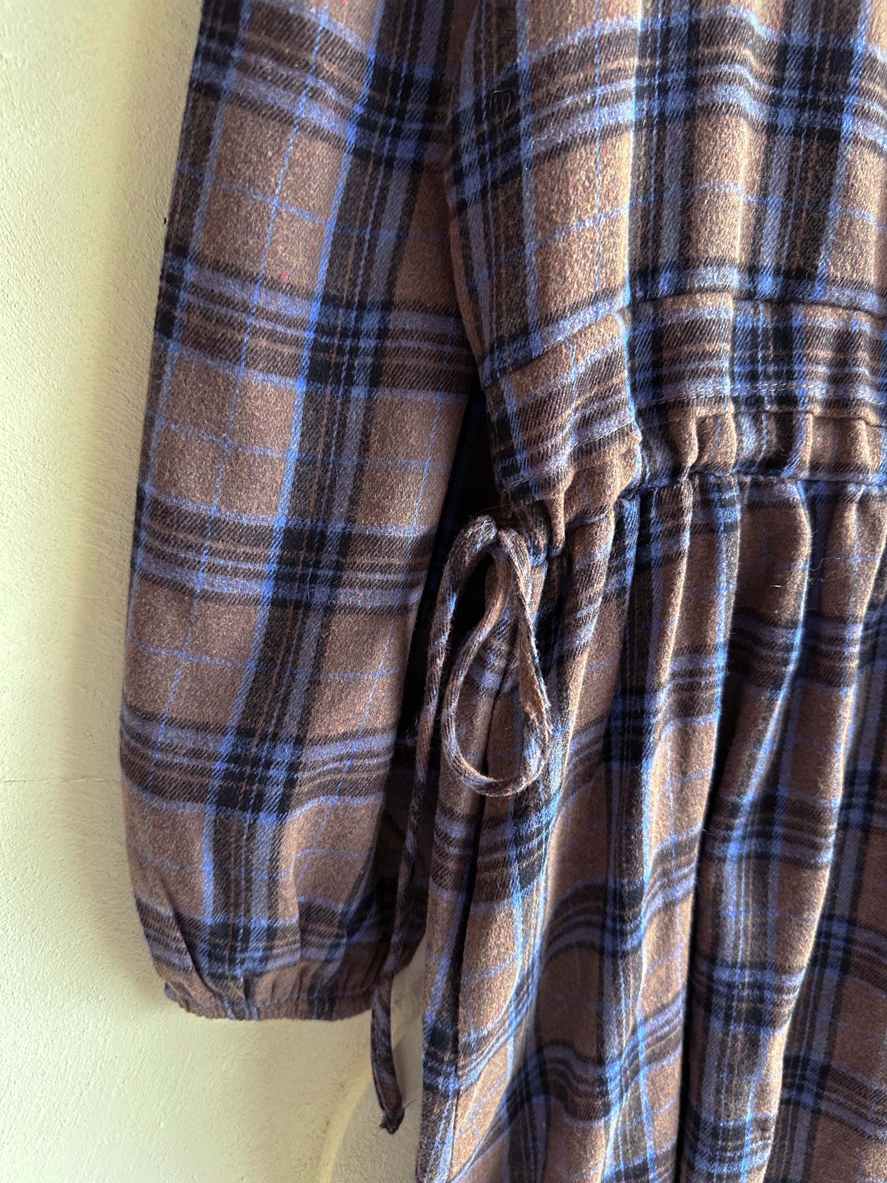 BS復古格紋綁帶洋裝