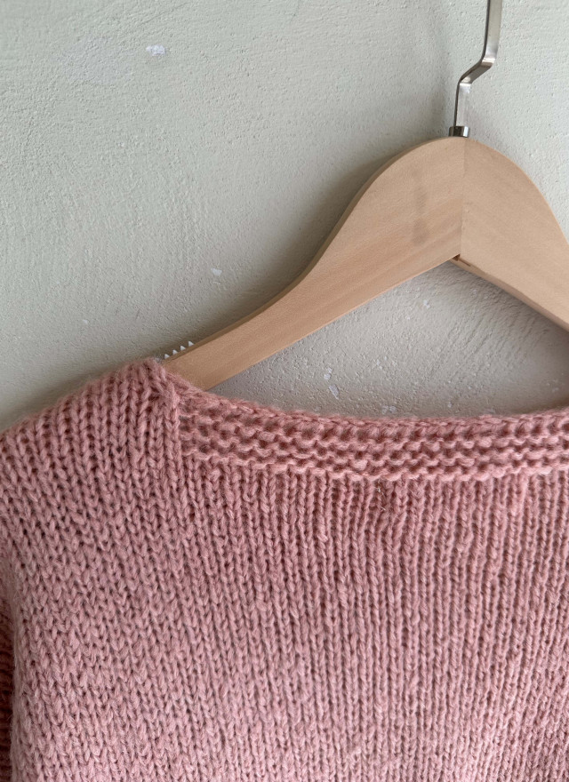 BS粉杏針織開襟衫