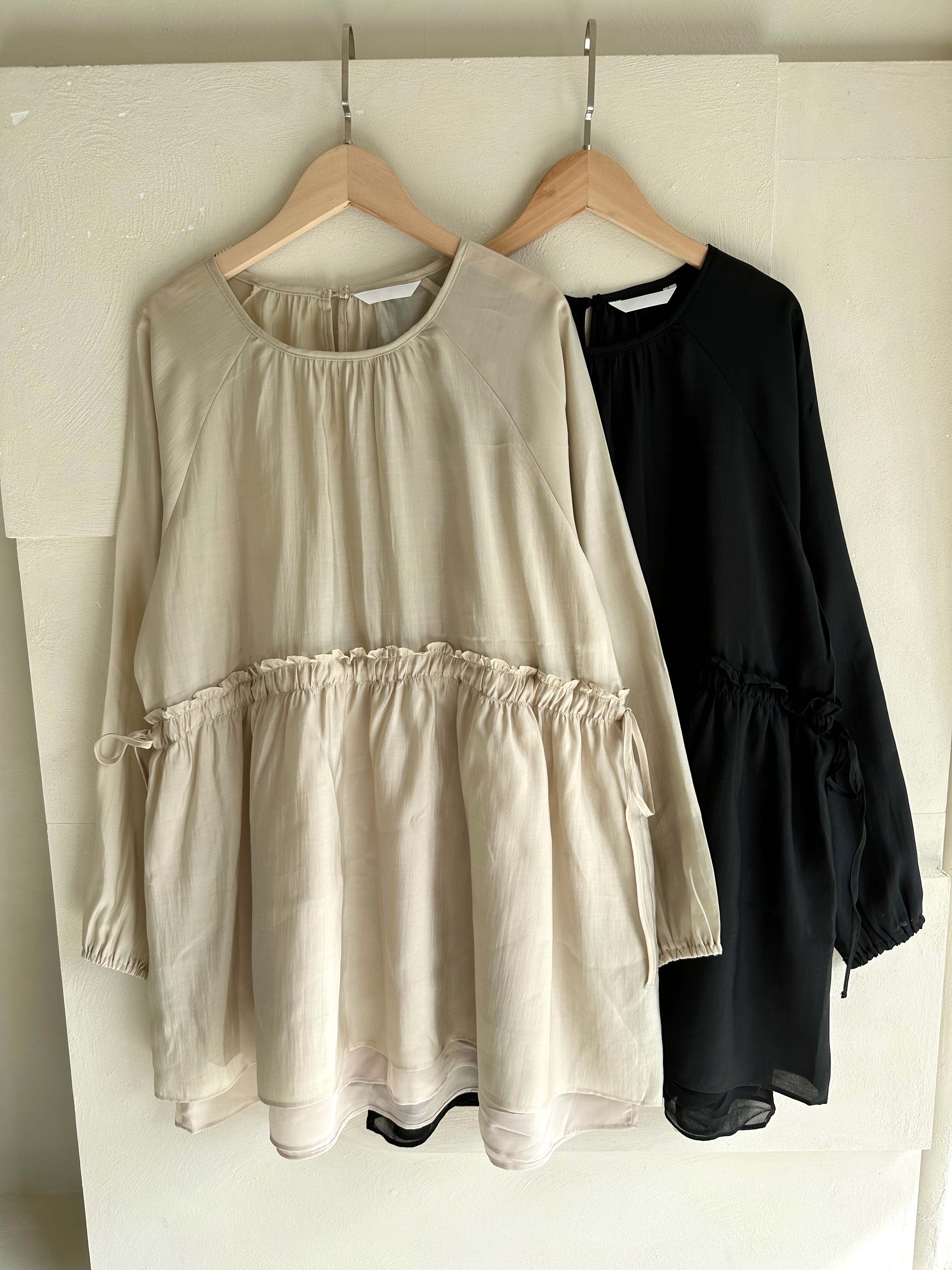 BS側綁帶層次洋裝