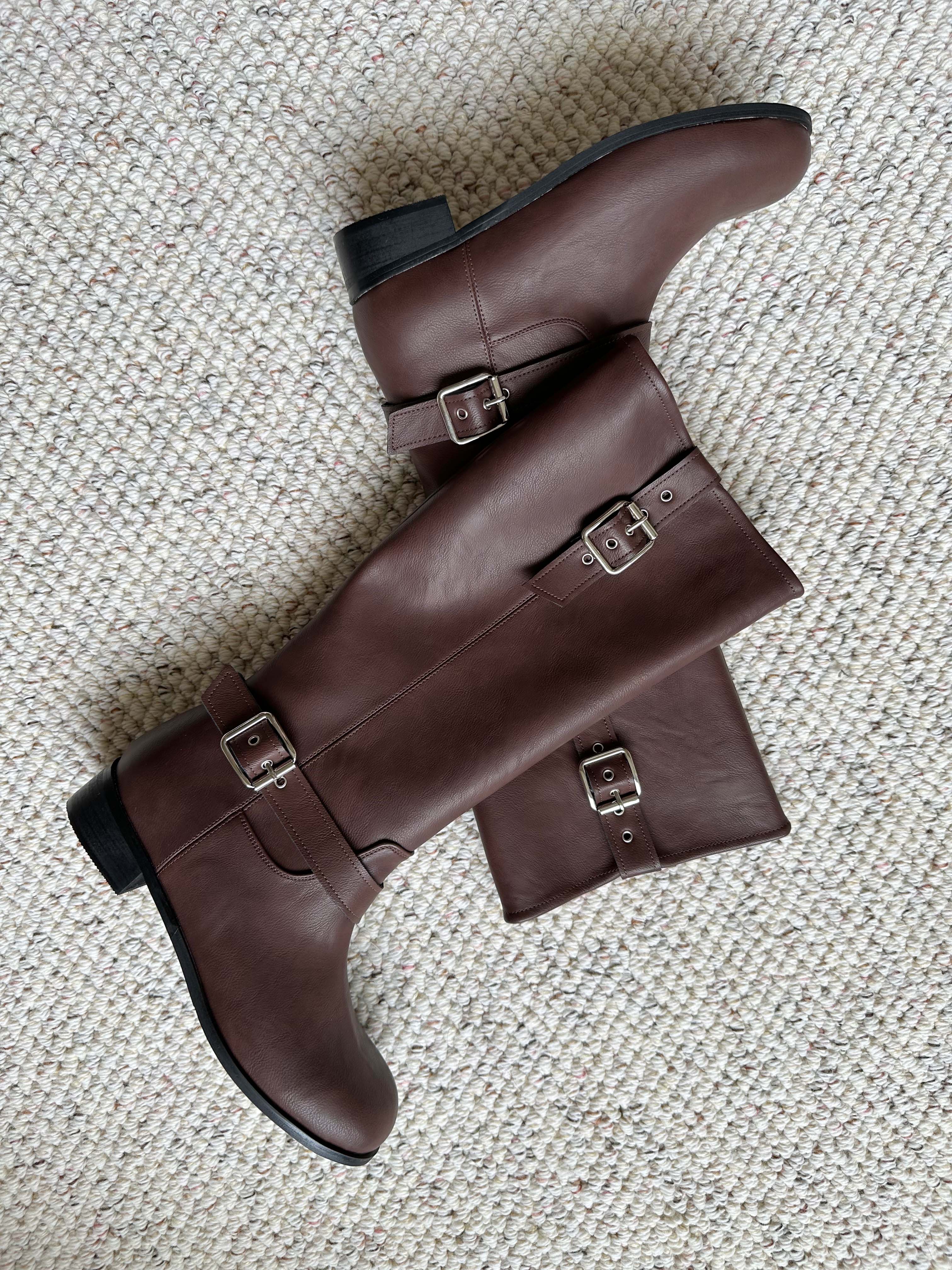 BS波希釦環咖啡長靴 (特殊代購)