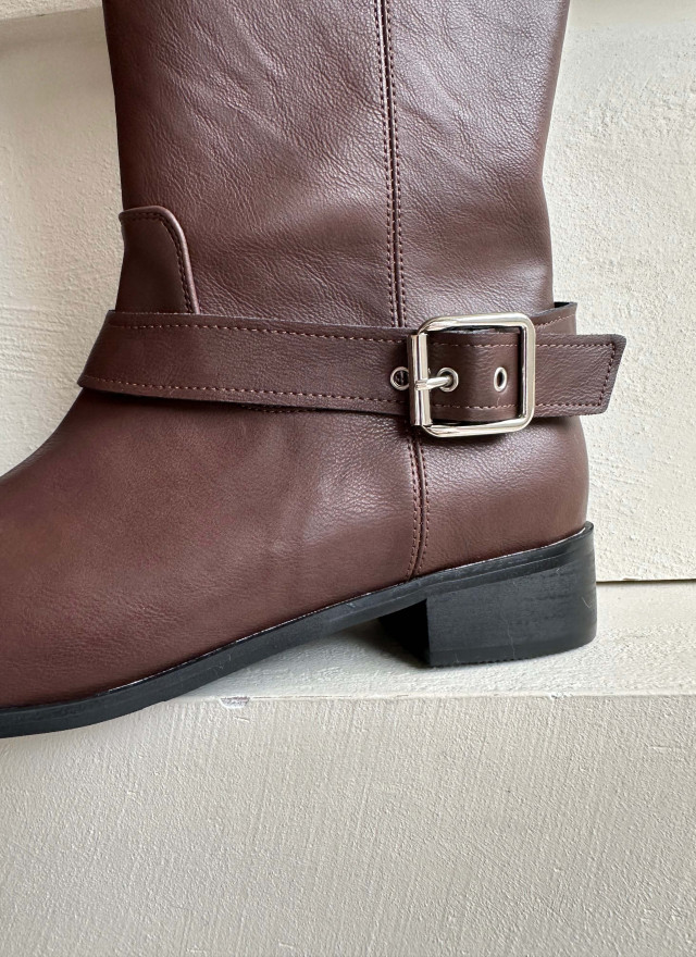 BS波希釦環咖啡長靴 (特殊代購)