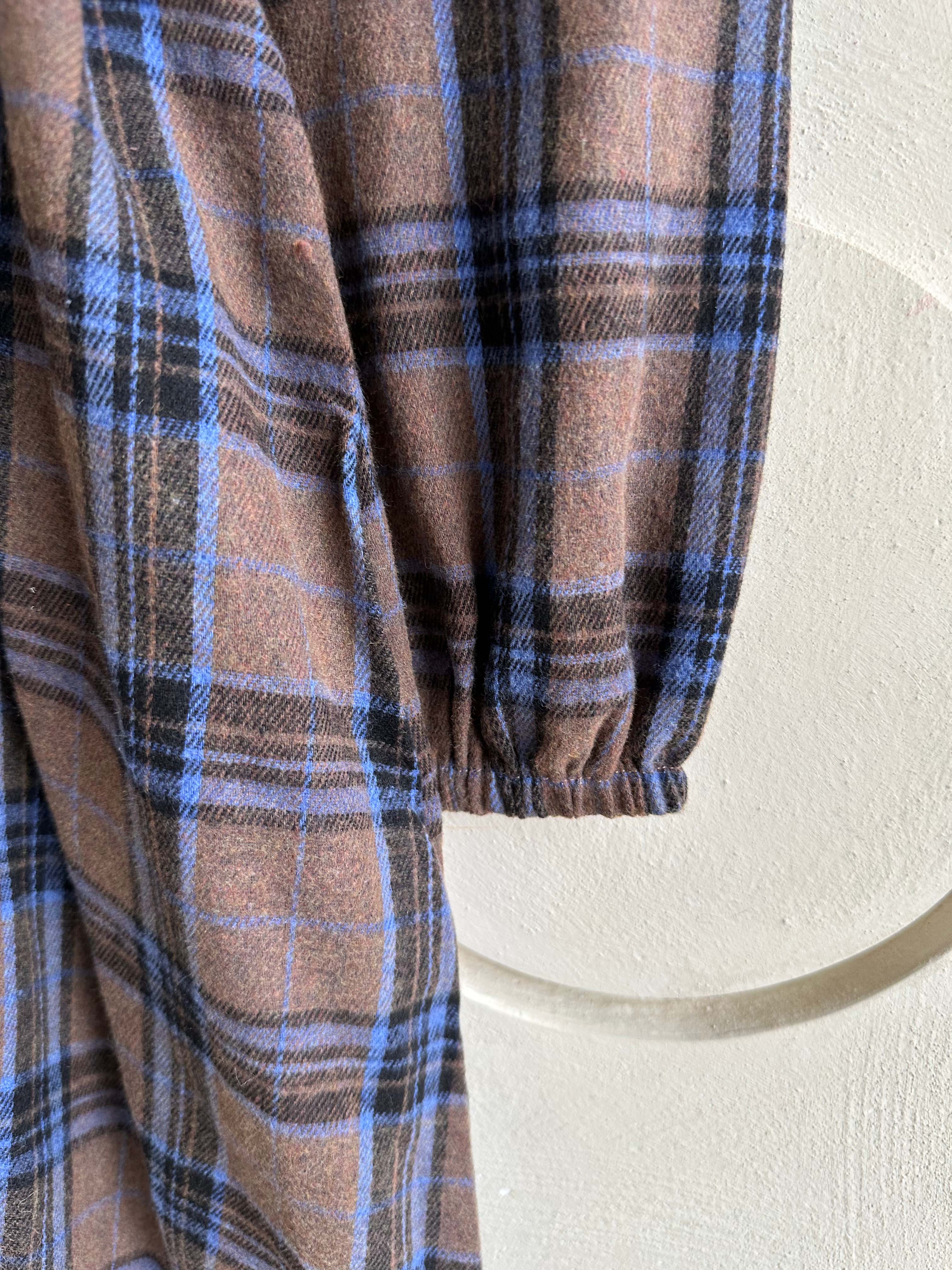 BS復古格紋綁帶洋裝