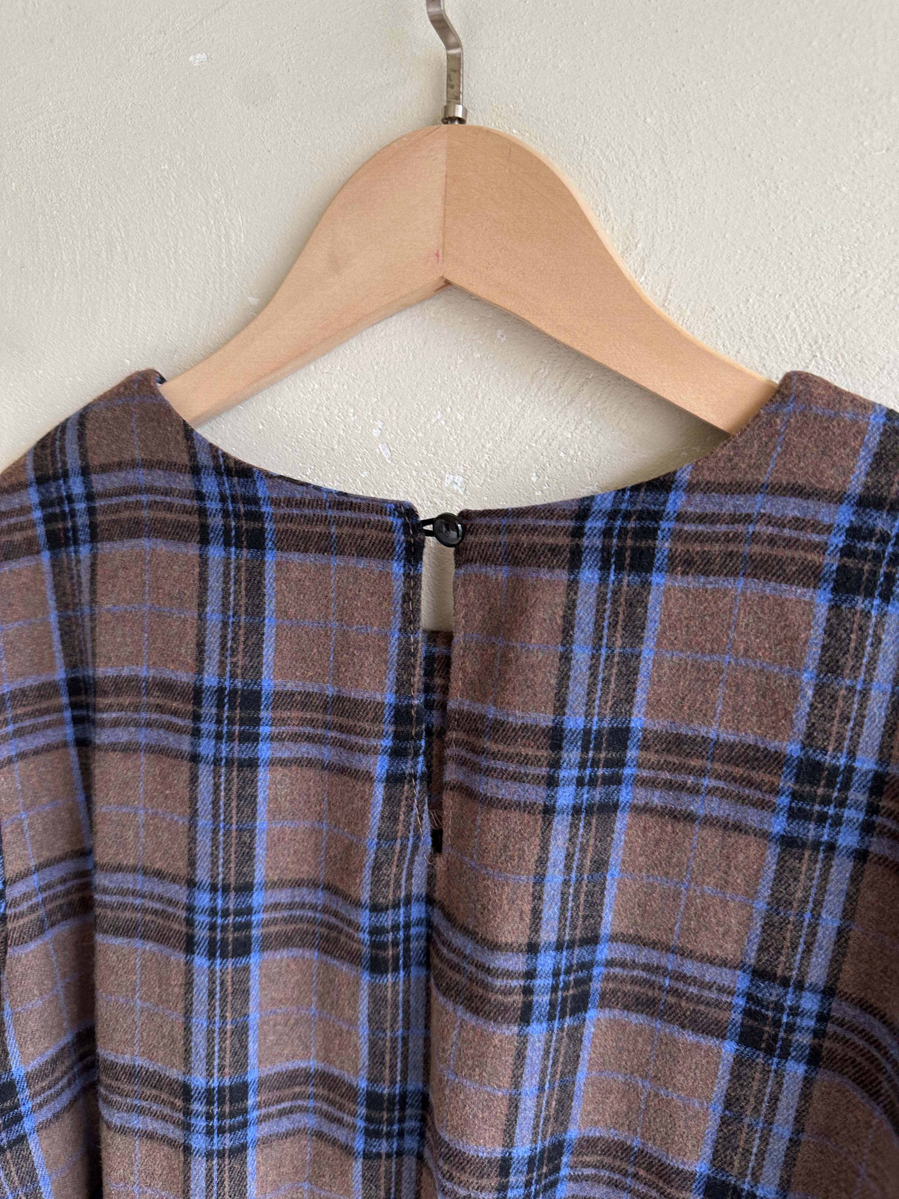 BS復古格紋綁帶洋裝