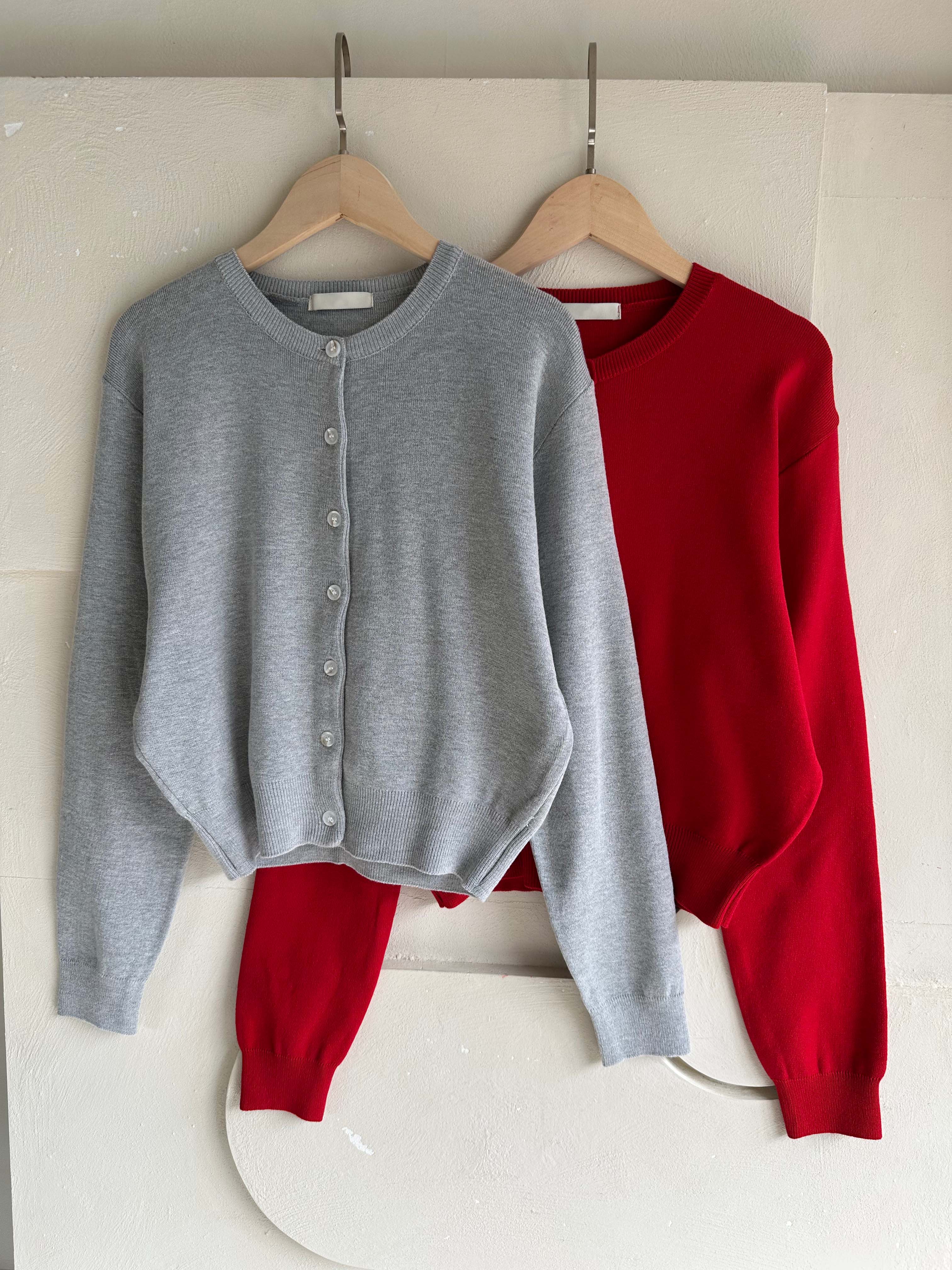 BS妮映開襟針織衫(兩色)