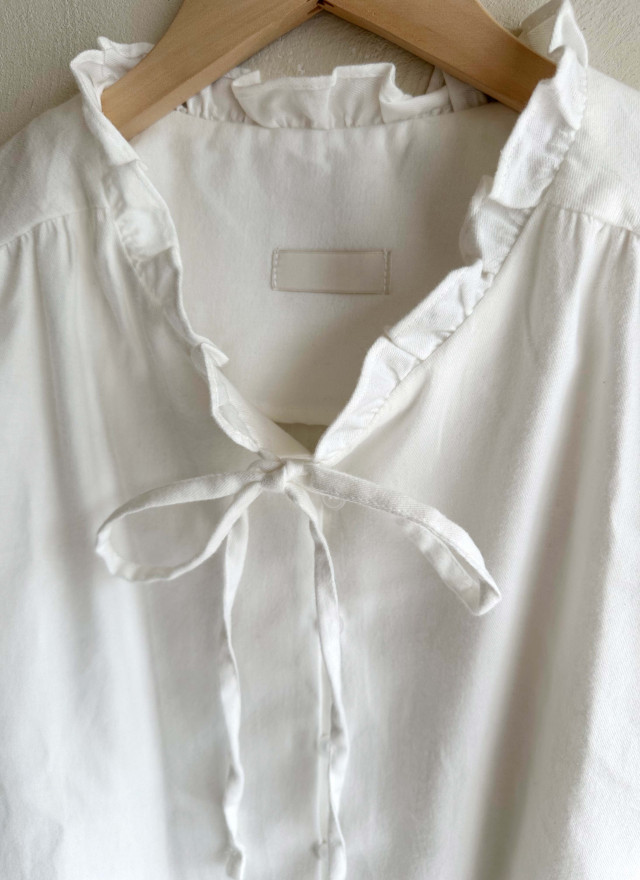BS摺邊綁帶襯衫