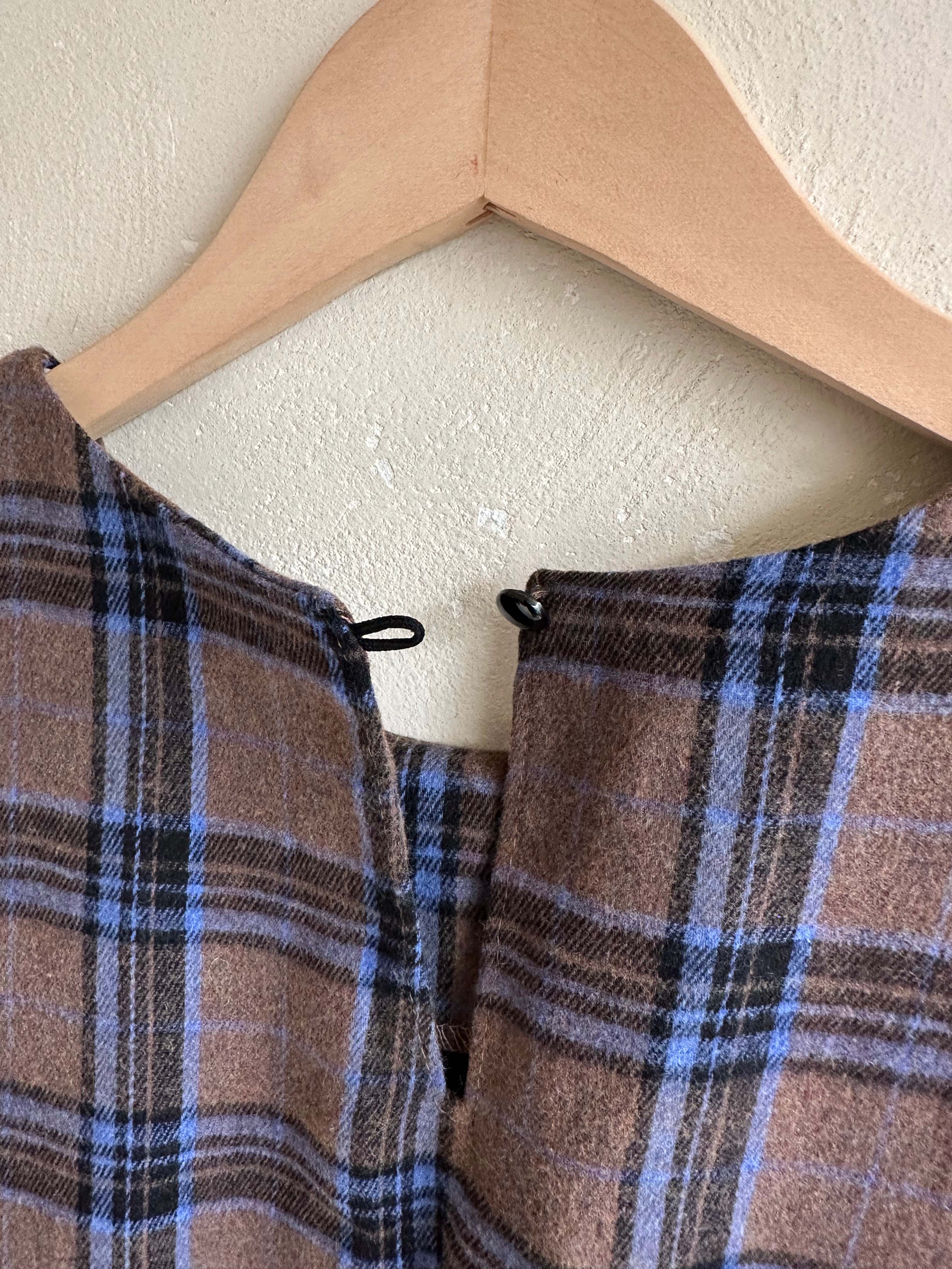 BS復古格紋綁帶洋裝