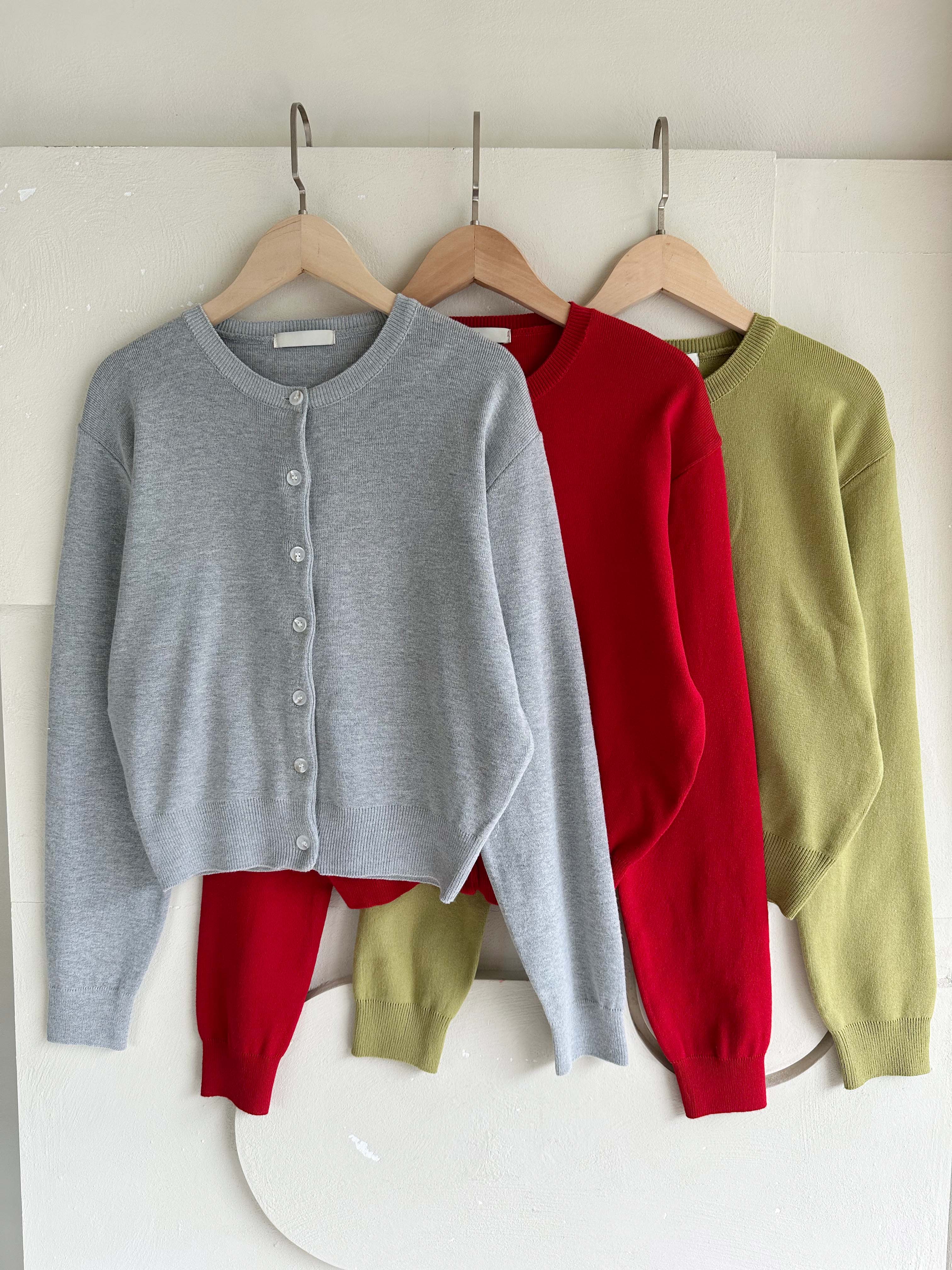 BS妮映開襟針織衫(三色)