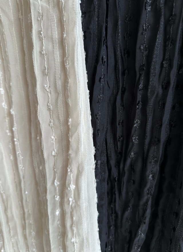 BS微亮絲紋理長裙(兩色)