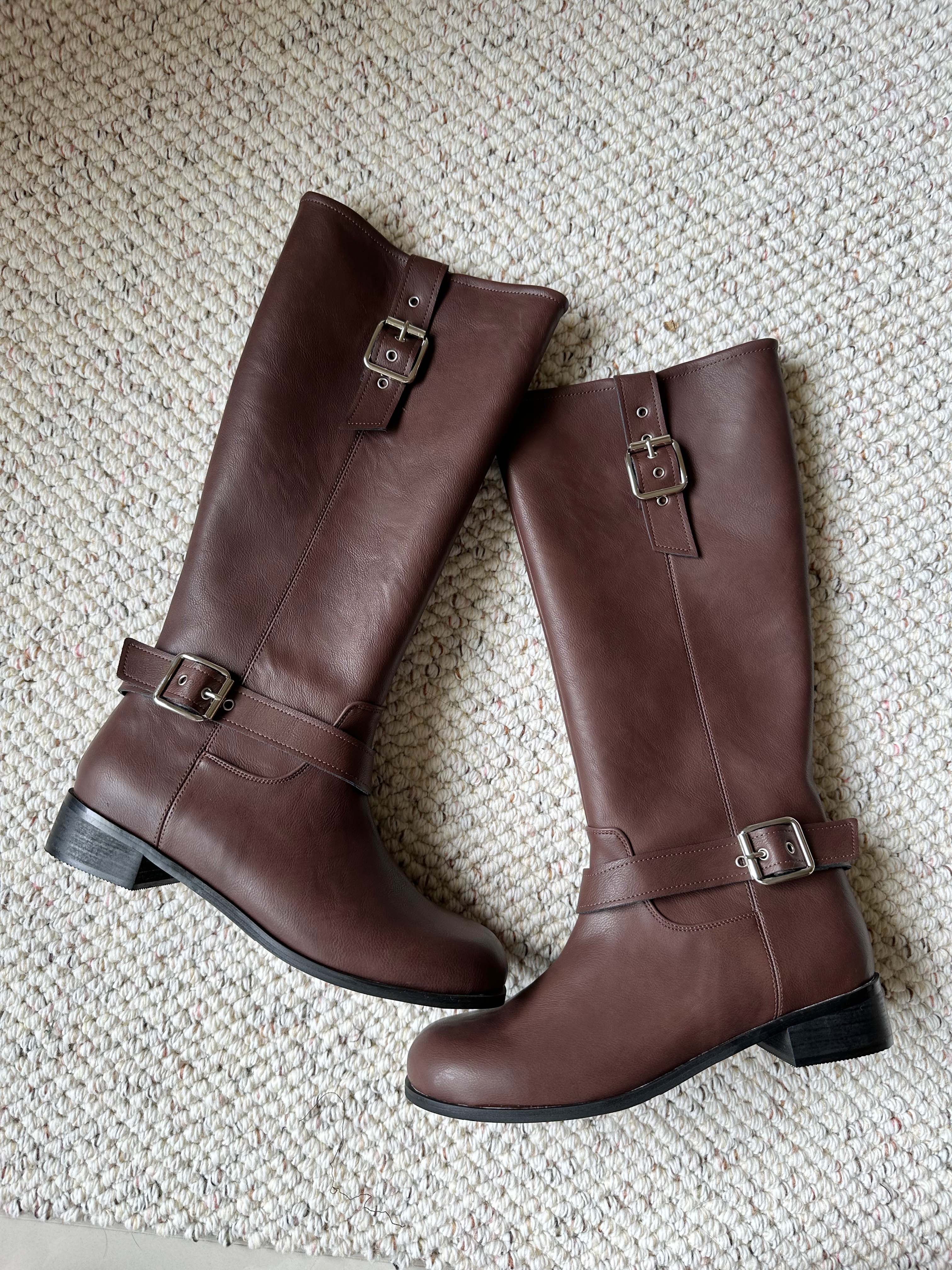 BS波希釦環咖啡長靴 (特殊代購)