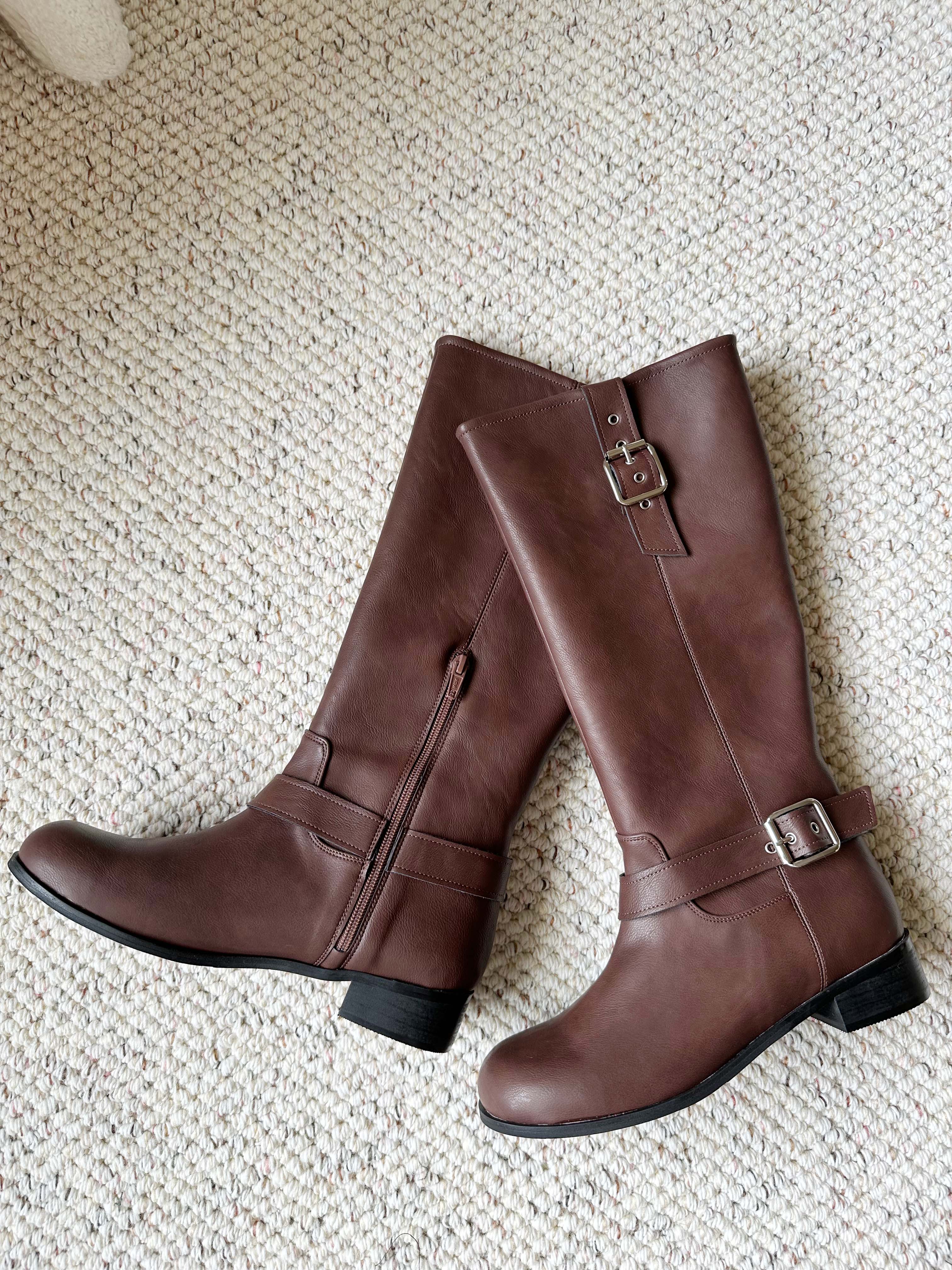 BS波希釦環咖啡長靴 (特殊代購)