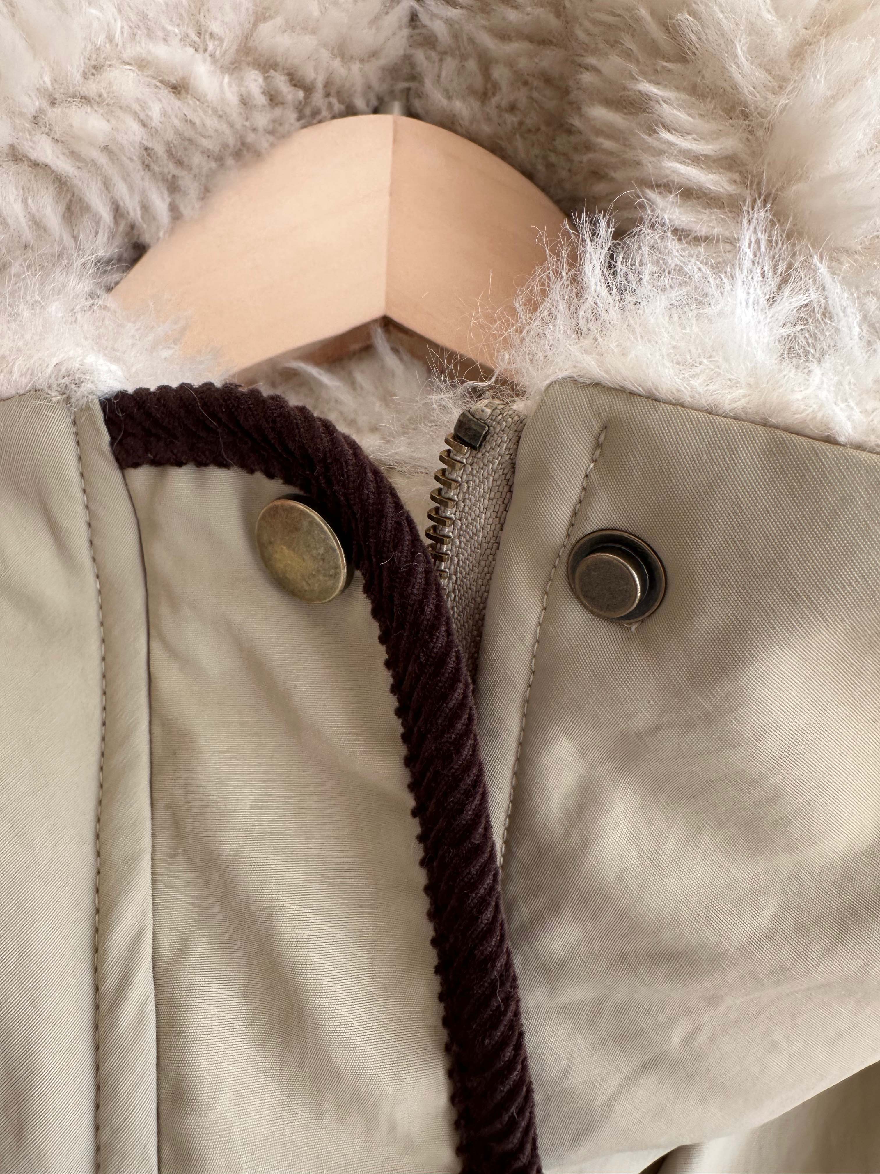 韓國撞色鴨絨外套-毛領不可拆