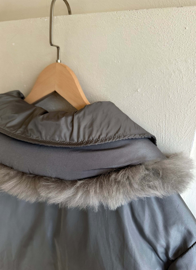 BS韓國可拆毛領鴨絨外套(兩色)-高度保暖