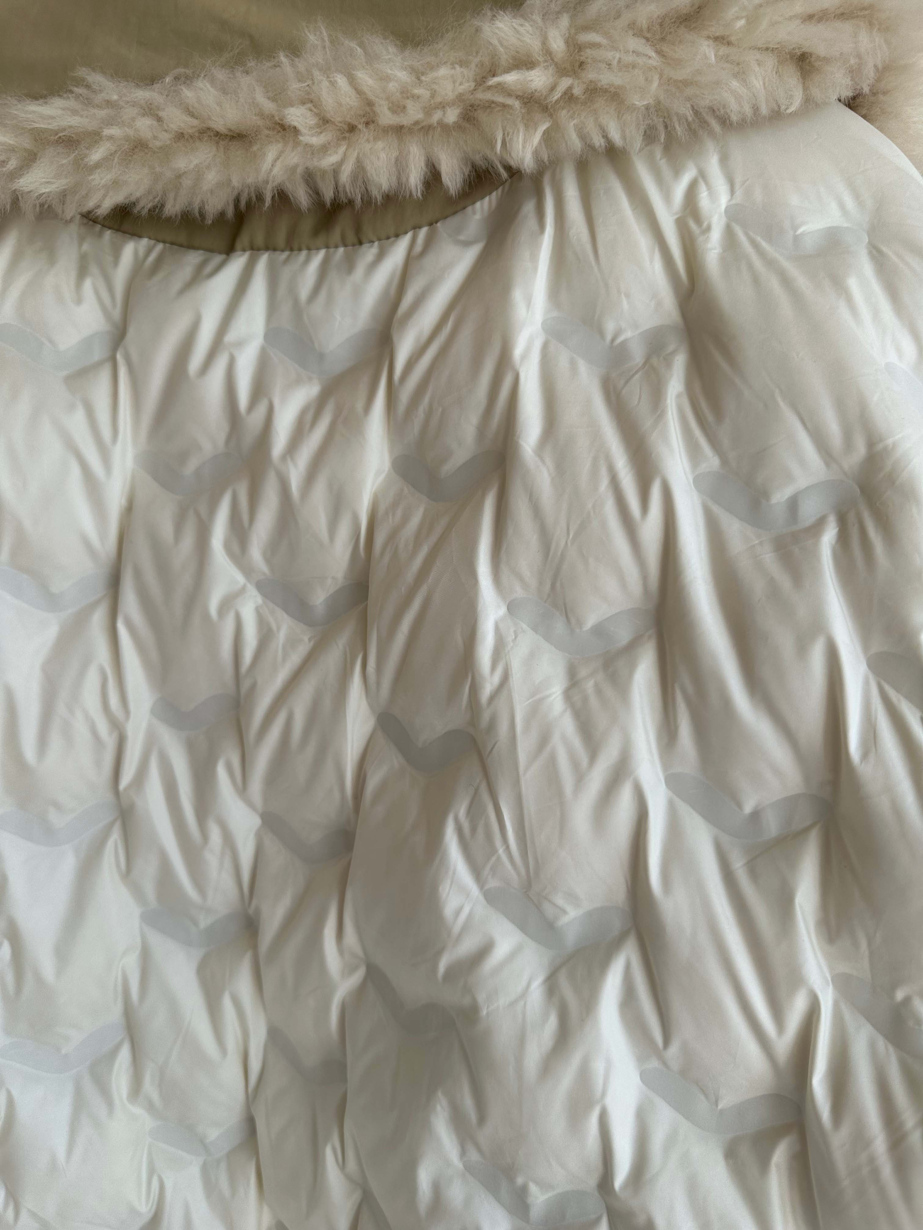 韓國撞色鴨絨外套-毛領不可拆