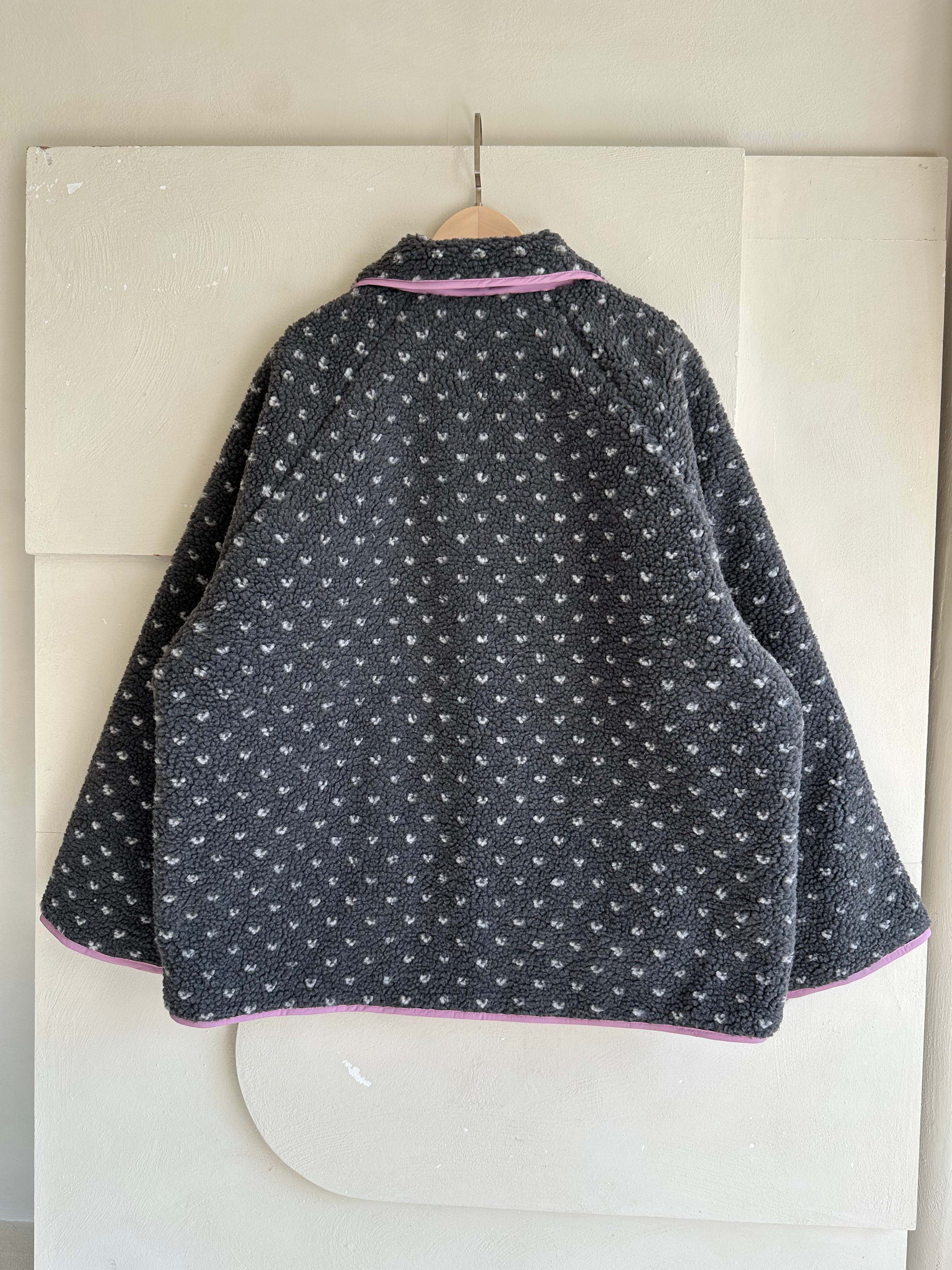 BS 圓點雙面羊羔絨外套 (雙面可穿)-兩色