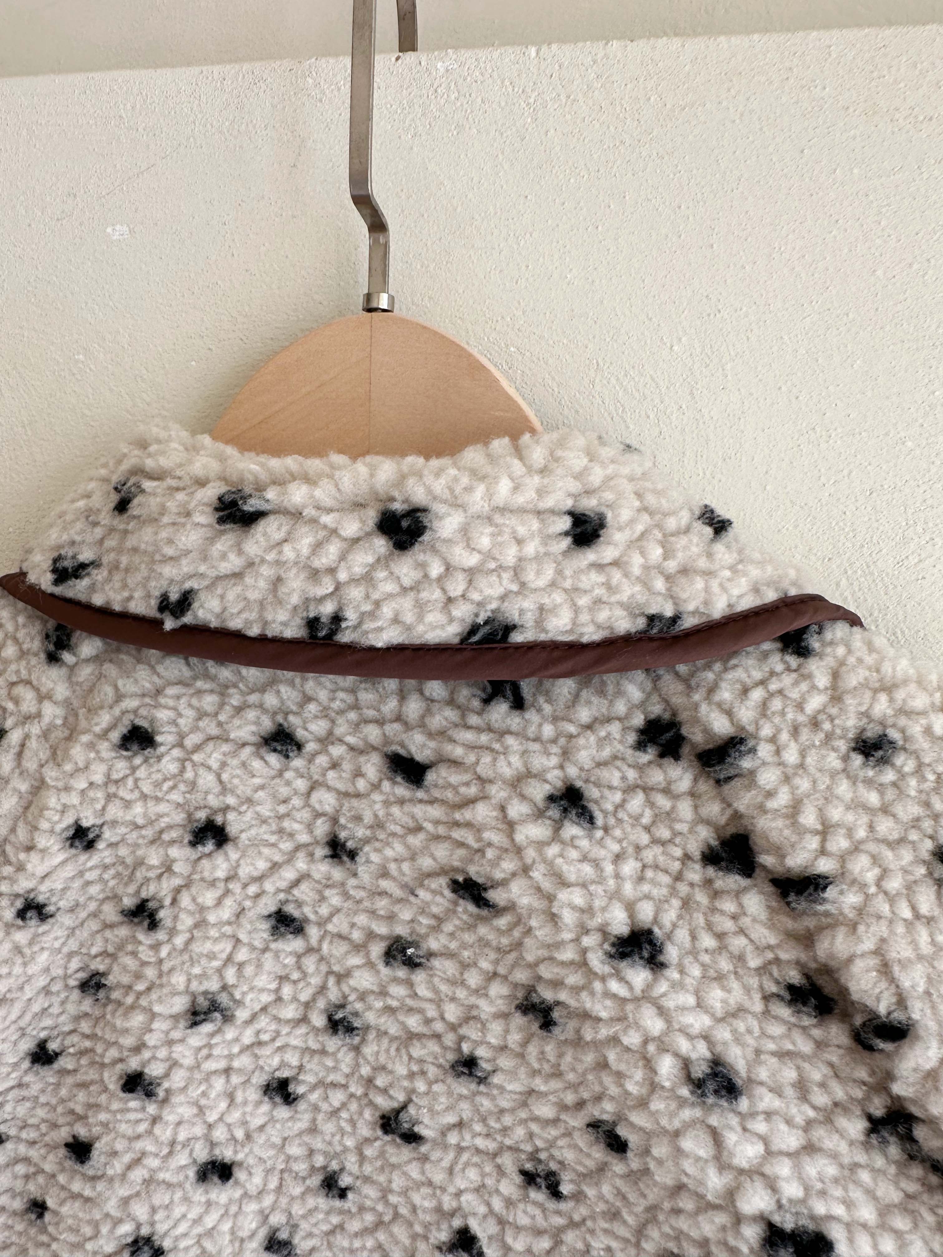 BS 圓點雙面羊羔絨外套 (雙面可穿)-兩色