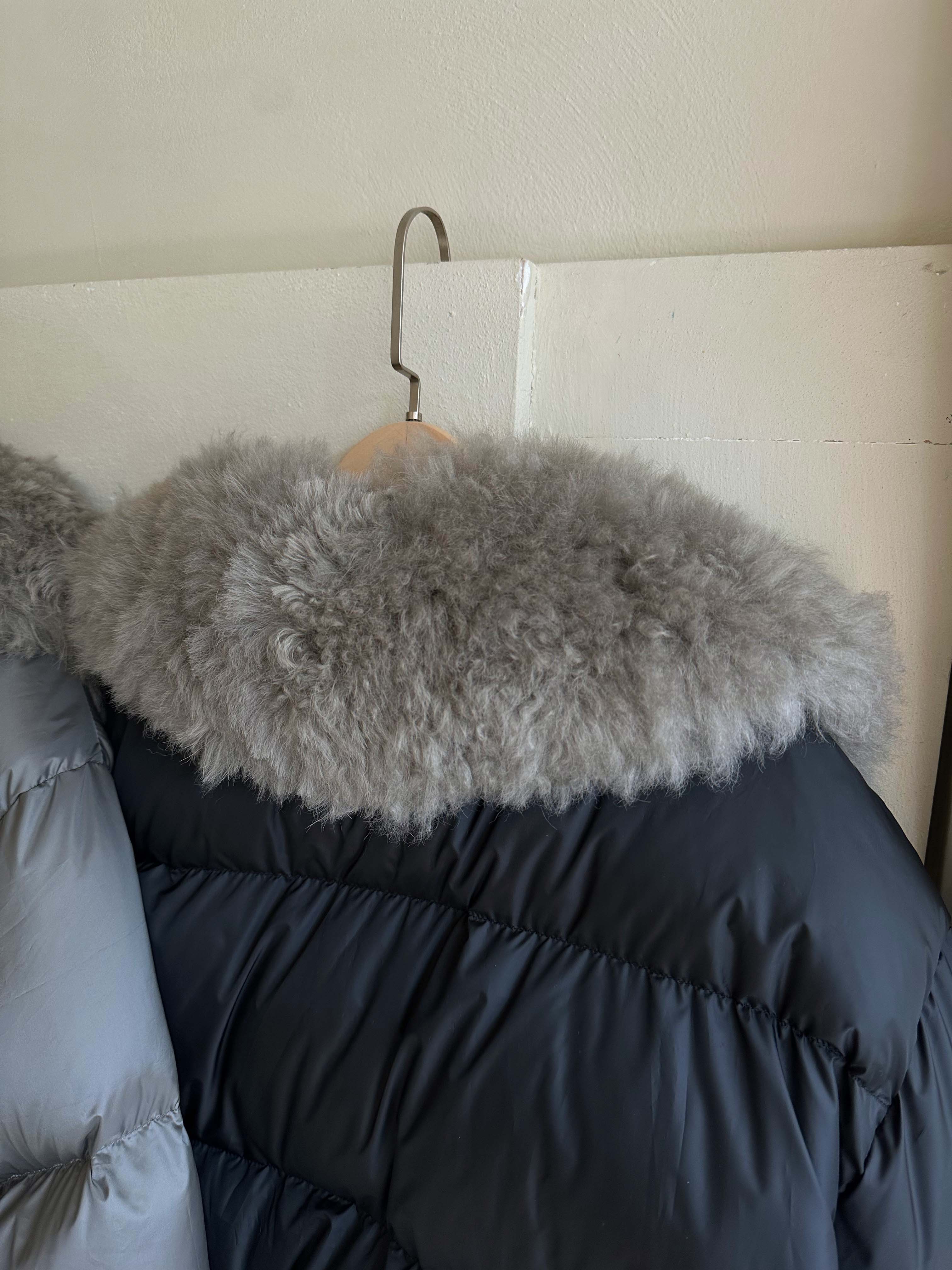 BS韓國可拆毛領鴨絨外套(兩色)-高度保暖