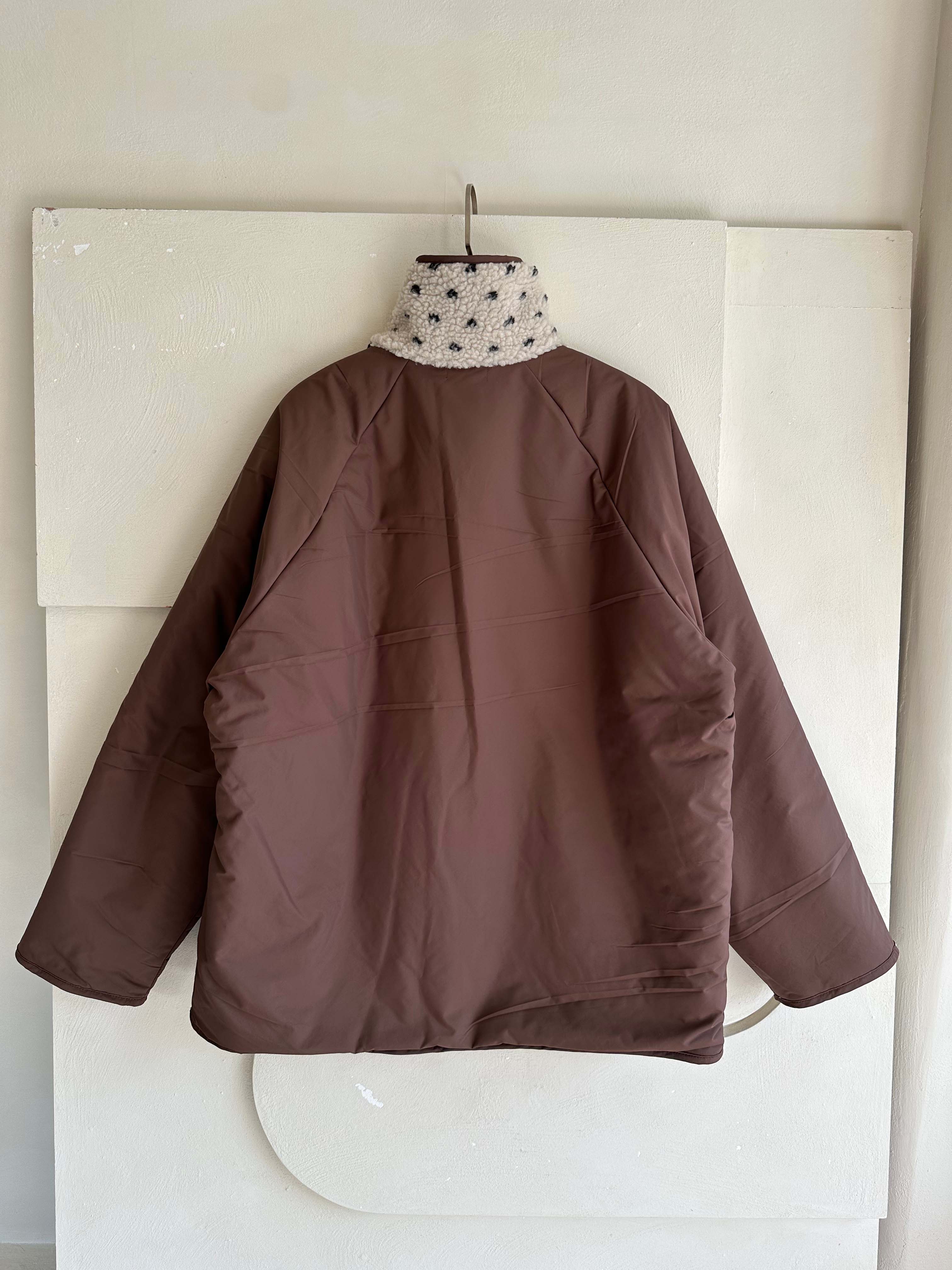 BS 圓點雙面羊羔絨外套 (雙面可穿)-兩色