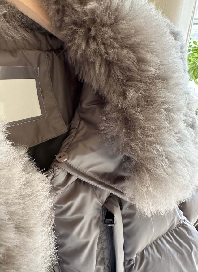 BS韓國可拆毛領鴨絨外套(兩色)-高度保暖