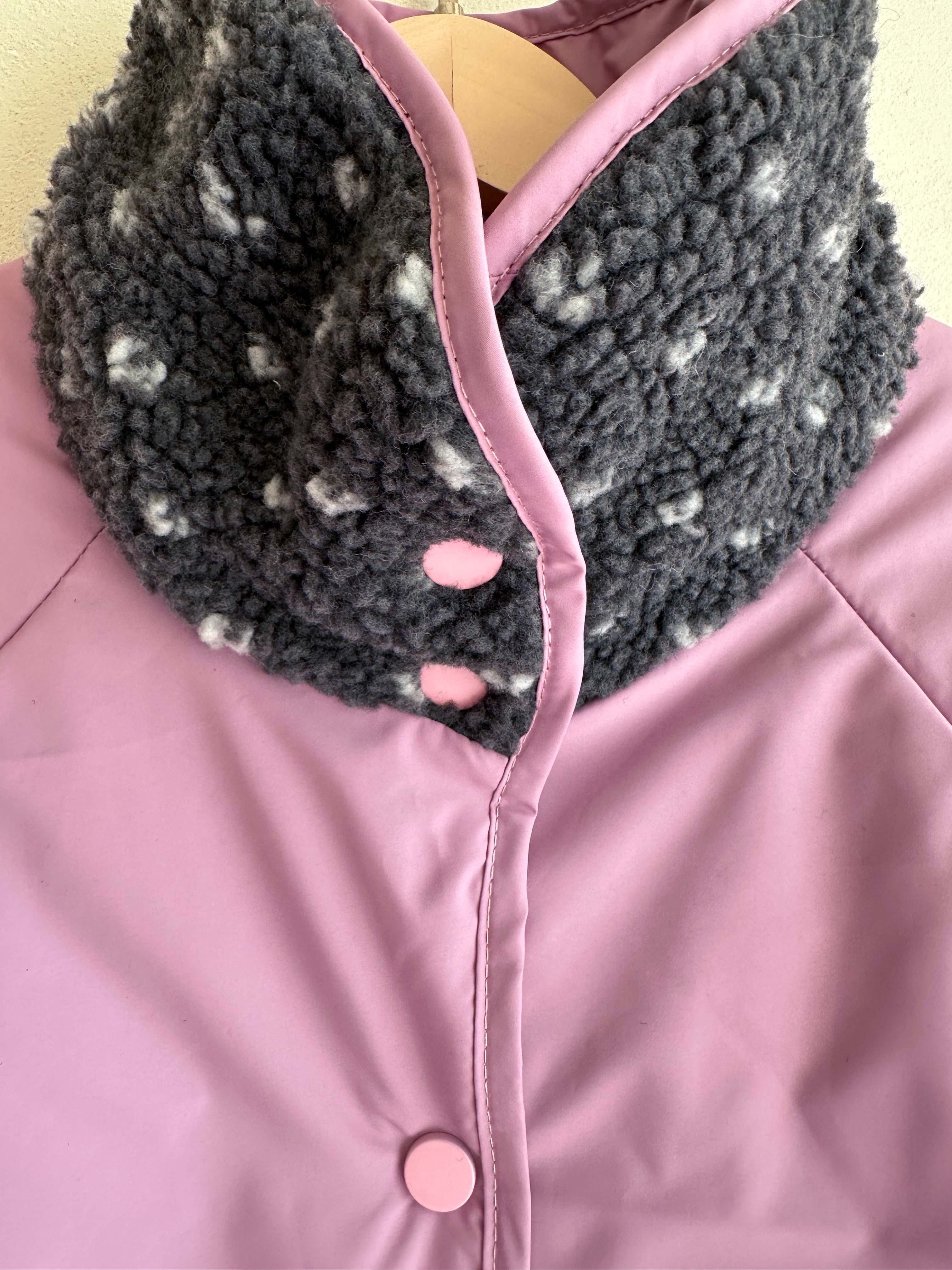 BS 圓點雙面羊羔絨外套 (雙面可穿)-兩色