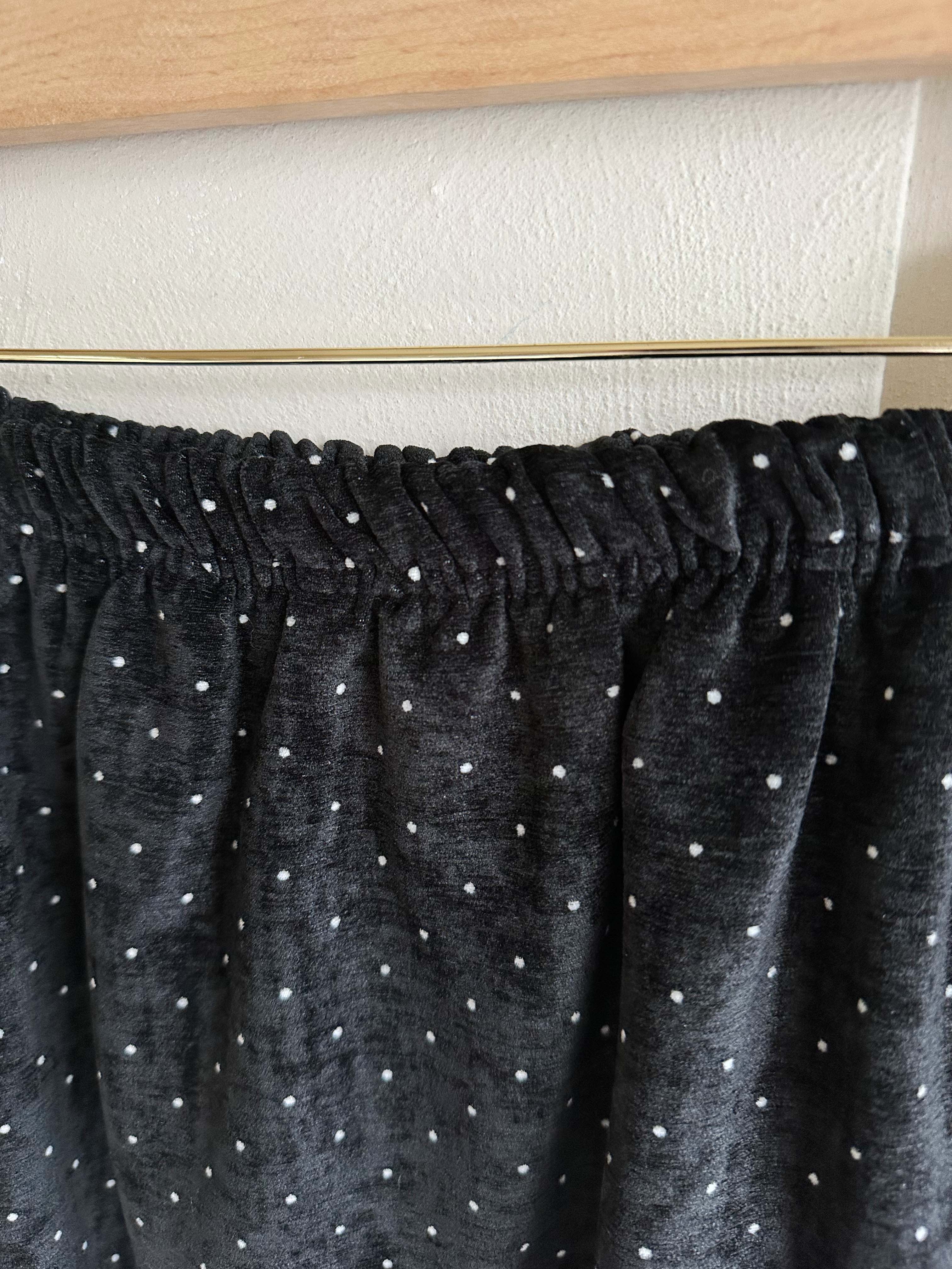 BS波點荷葉邊長裙(兩色)