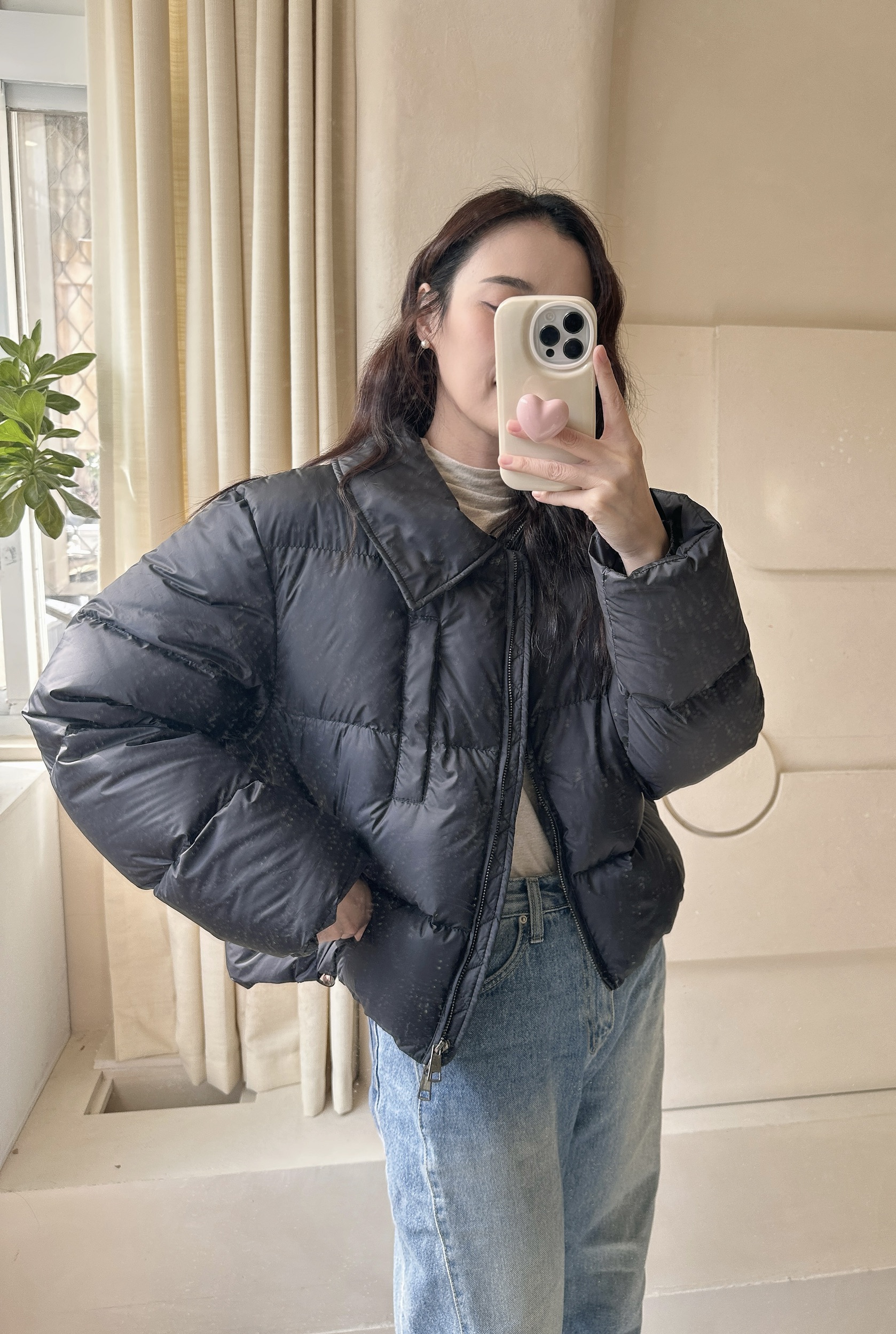 BS韓國可拆毛領鴨絨外套(兩色)-高度保暖