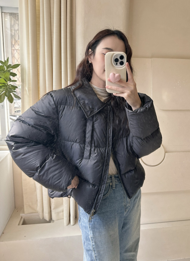 BS韓國可拆毛領鴨絨外套(兩色)-高度保暖