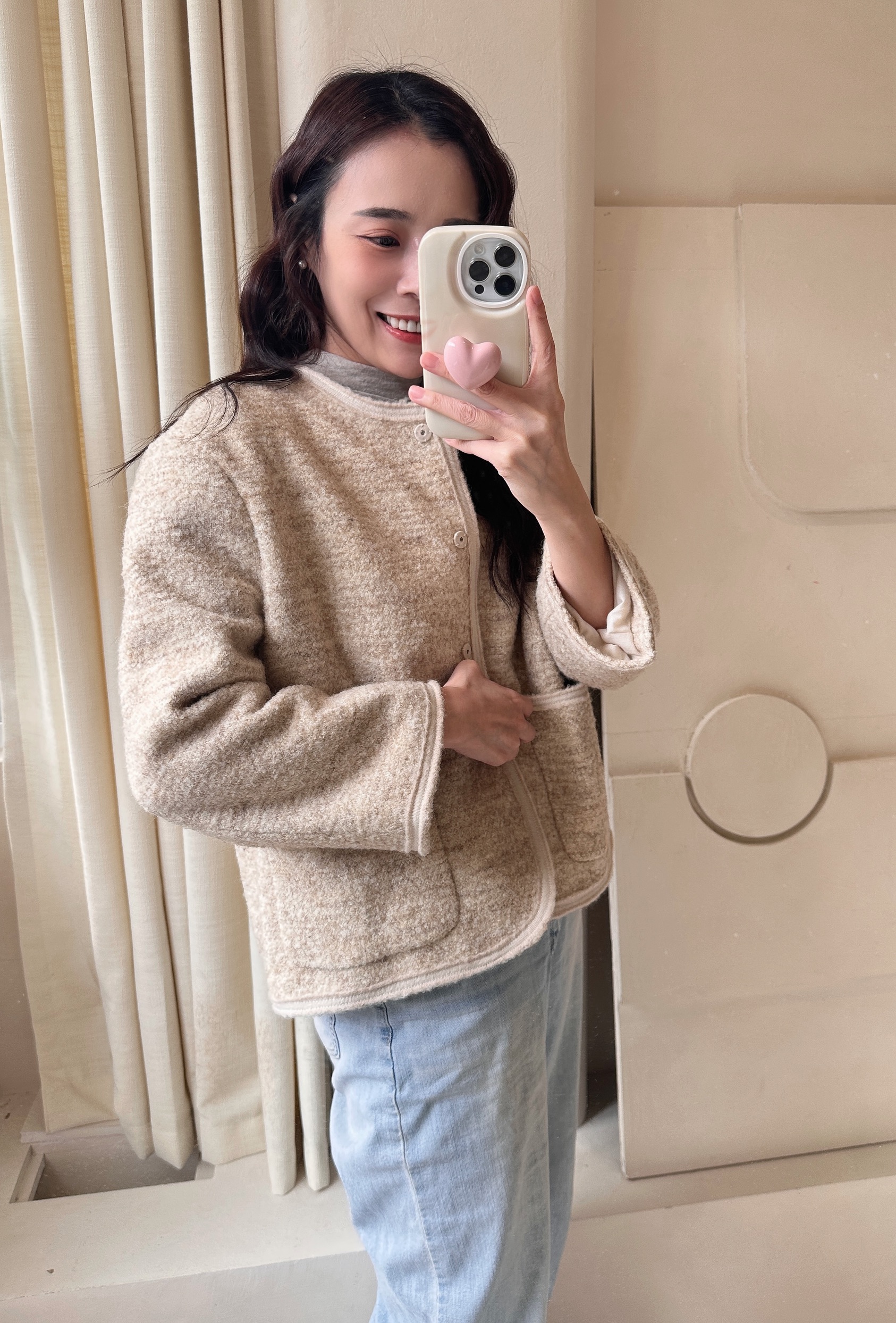 BS溫潤混織小香羊毛外套