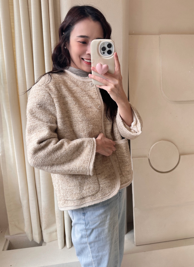 BS溫潤混織小香羊毛外套