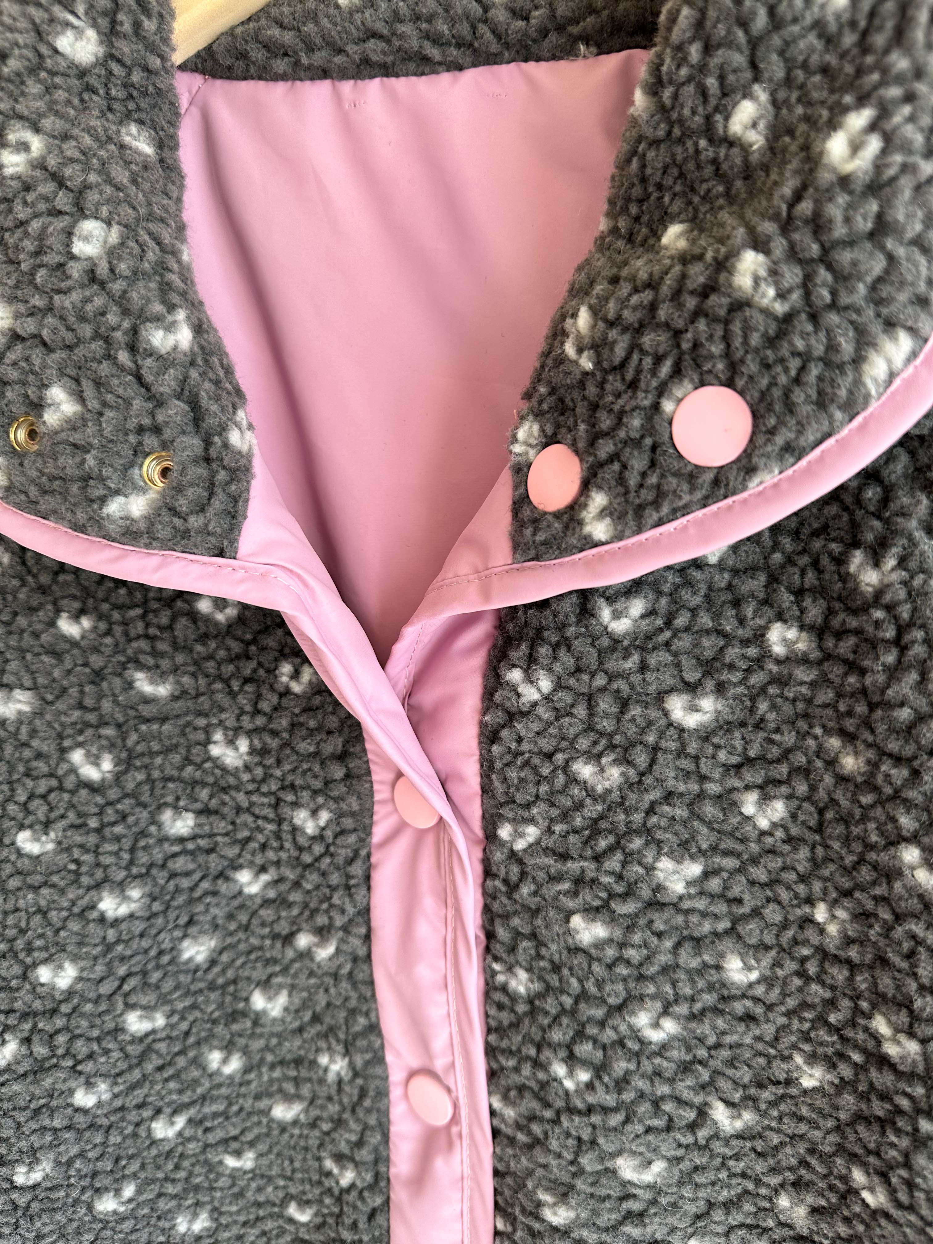 BS 圓點雙面羊羔絨外套 (雙面可穿)-兩色