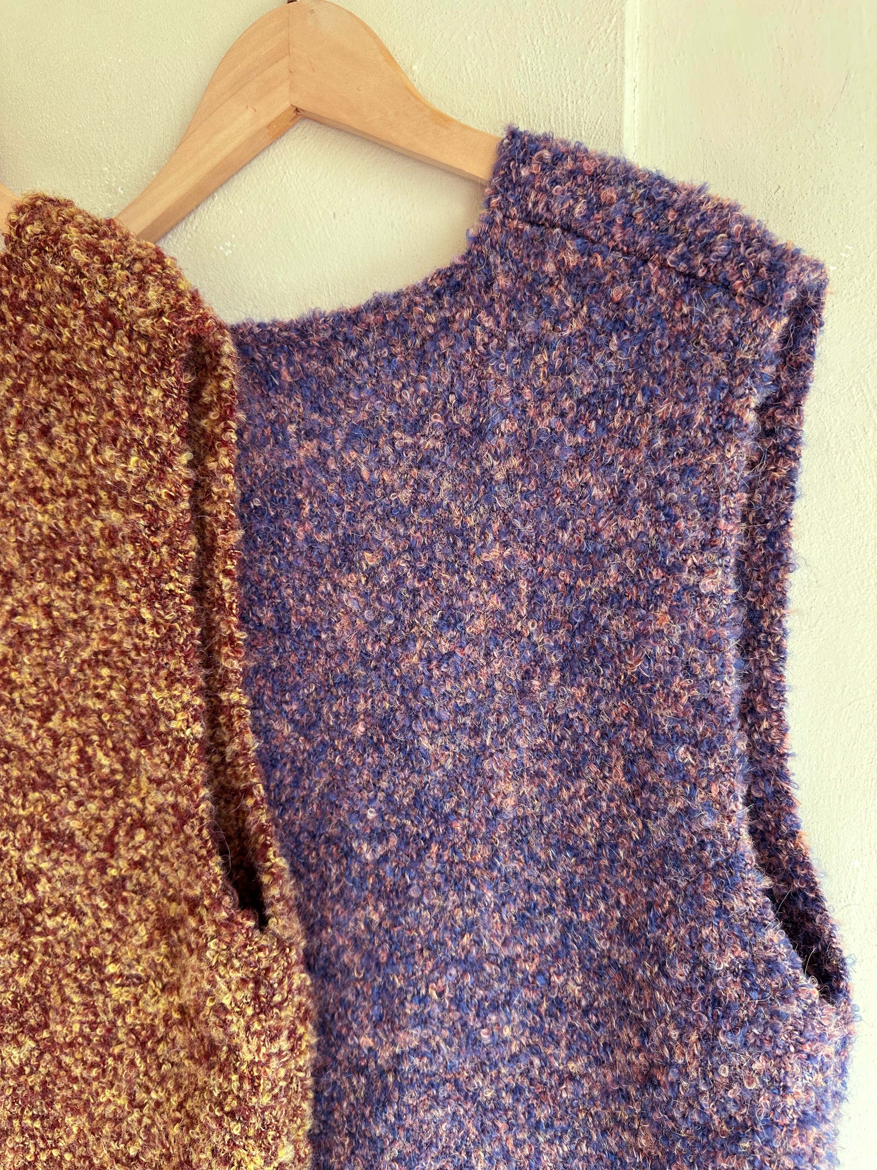 BS 混織V領背心(兩色)