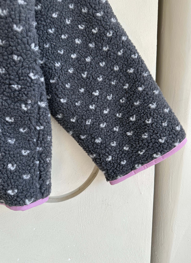 BS 圓點雙面羊羔絨外套 (雙面可穿)-兩色