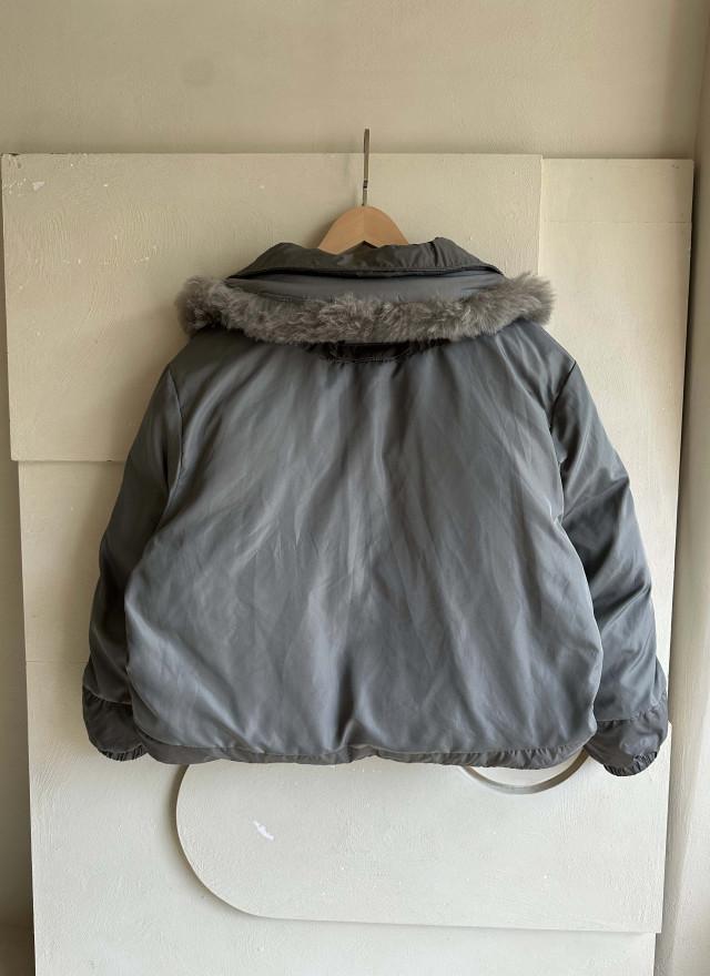 BS韓國可拆毛領鴨絨外套(兩色)-高度保暖