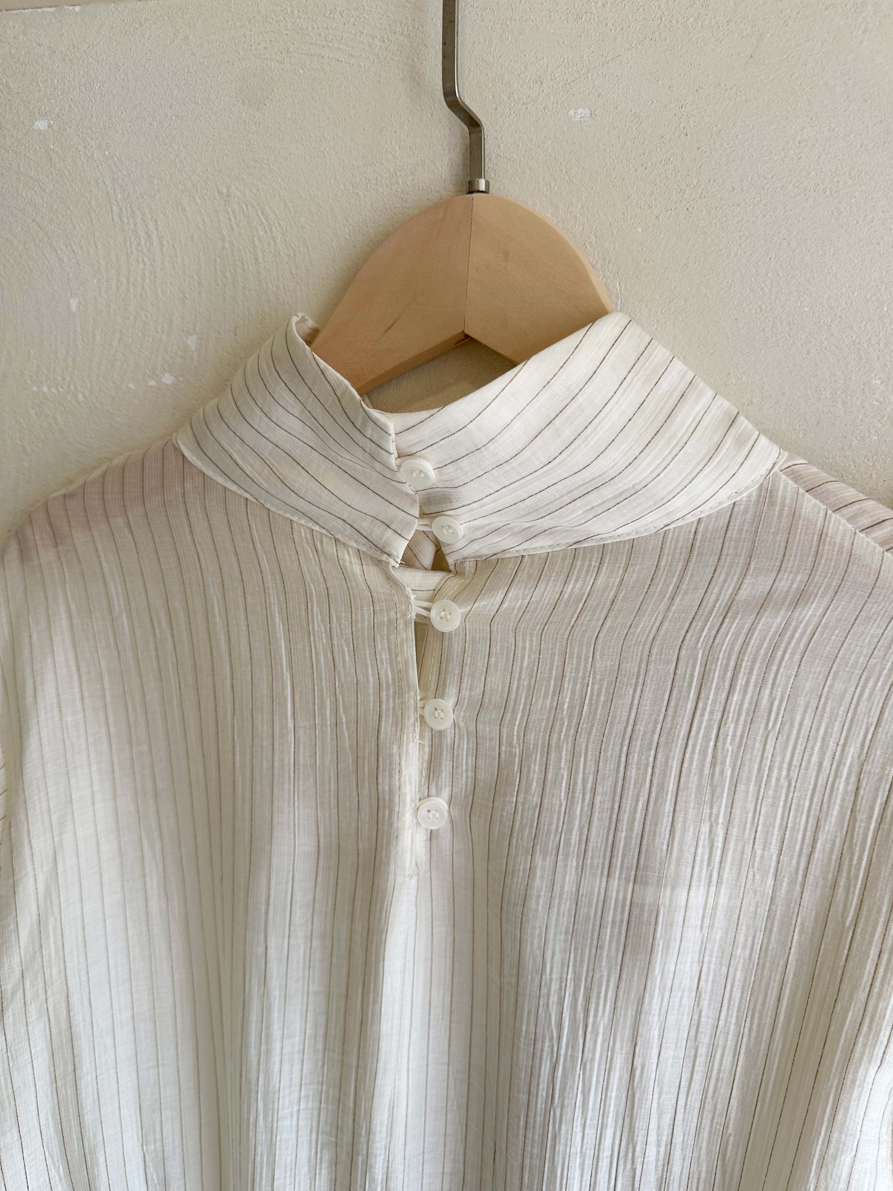 BS細緻光澤線紋抽繩洋裝(兩色)