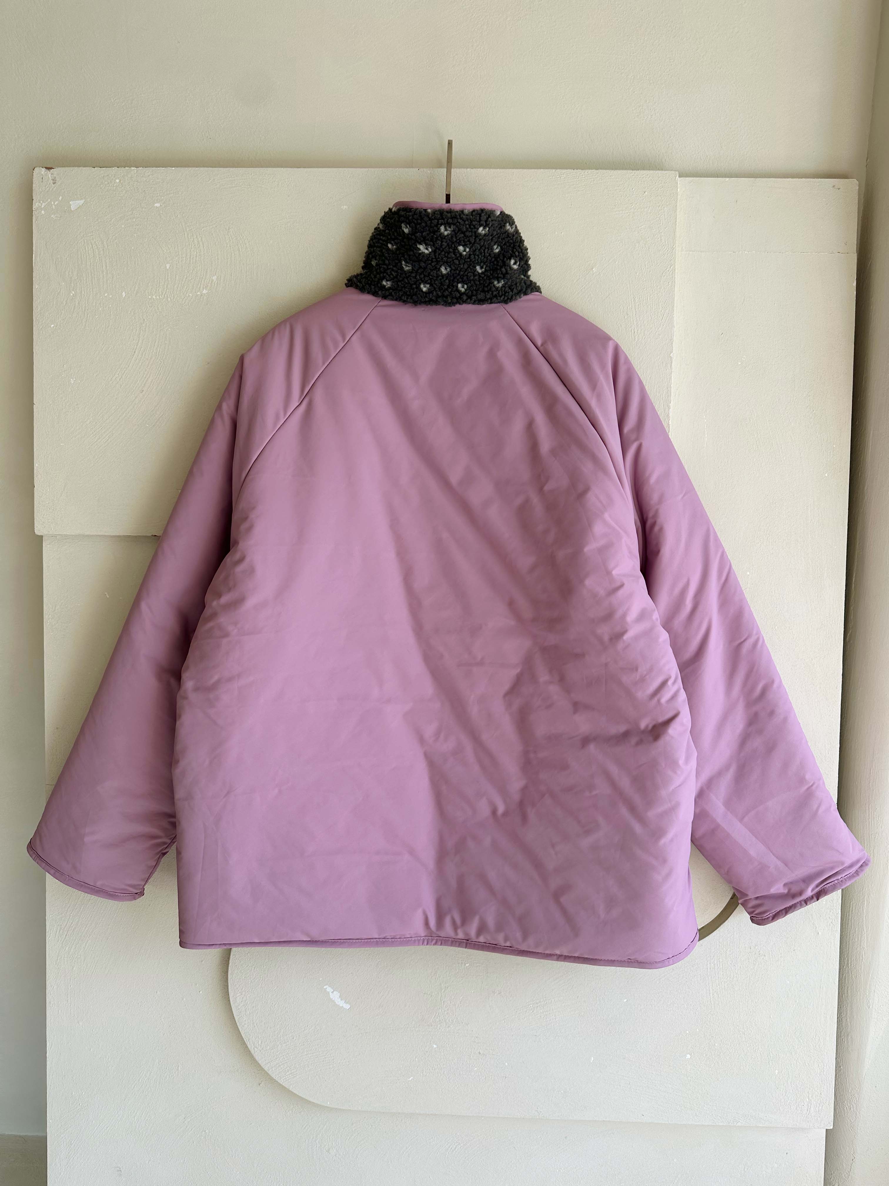 BS 圓點雙面羊羔絨外套 (雙面可穿)-兩色