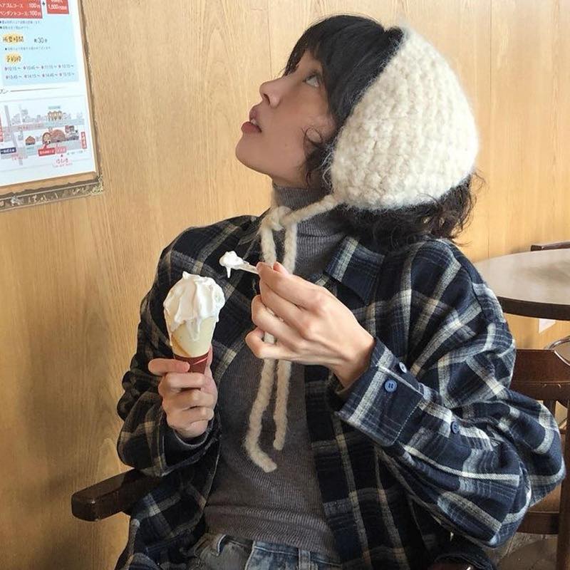 BS針織綁帶耳罩(兩色)