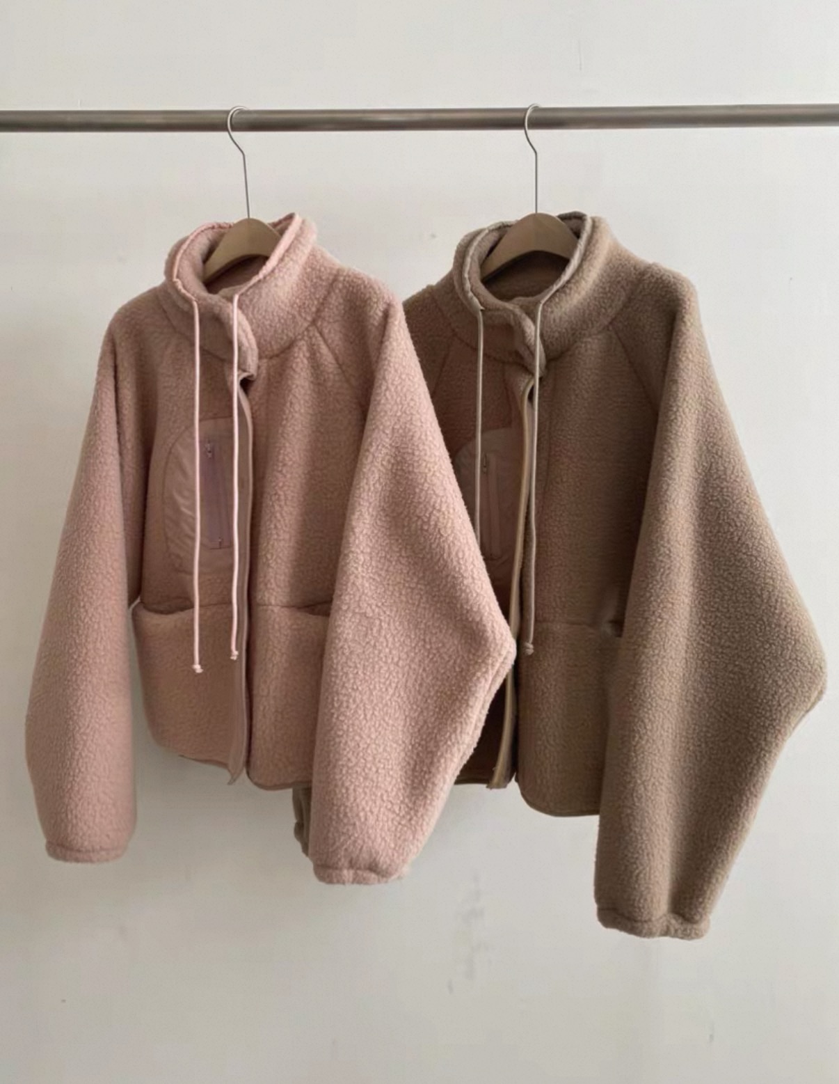 BS韓國立領羊羔絨外套(三色)