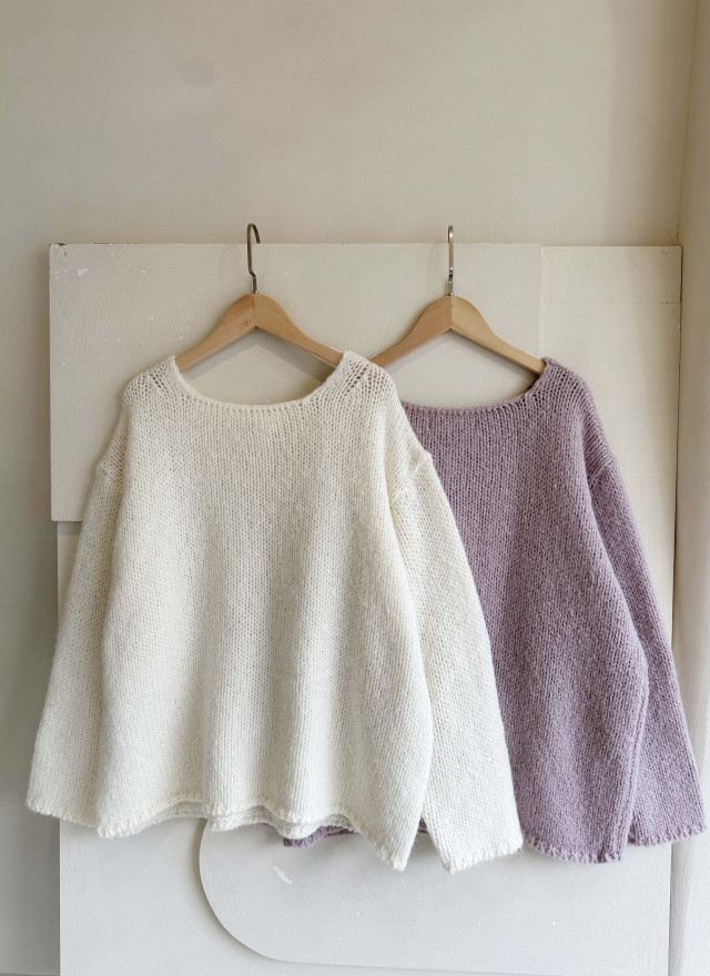 BS滾邊織紋羊絨上衣(兩色)