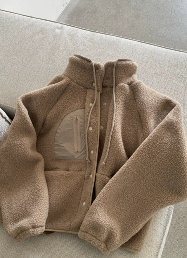 BS韓國立領羊羔絨外套(三色)