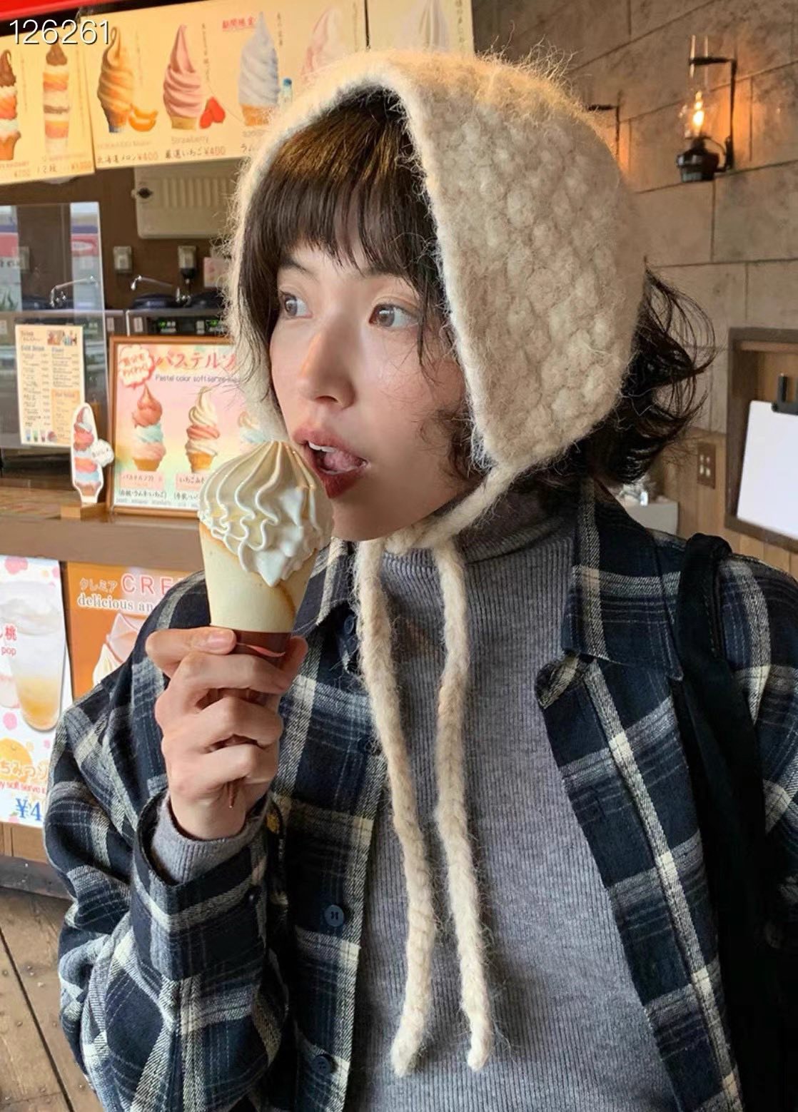 BS針織綁帶耳罩(兩色)