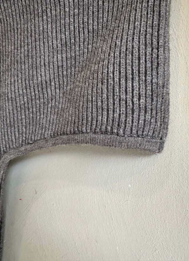 BS羅紋針織連帽圍巾(三色)