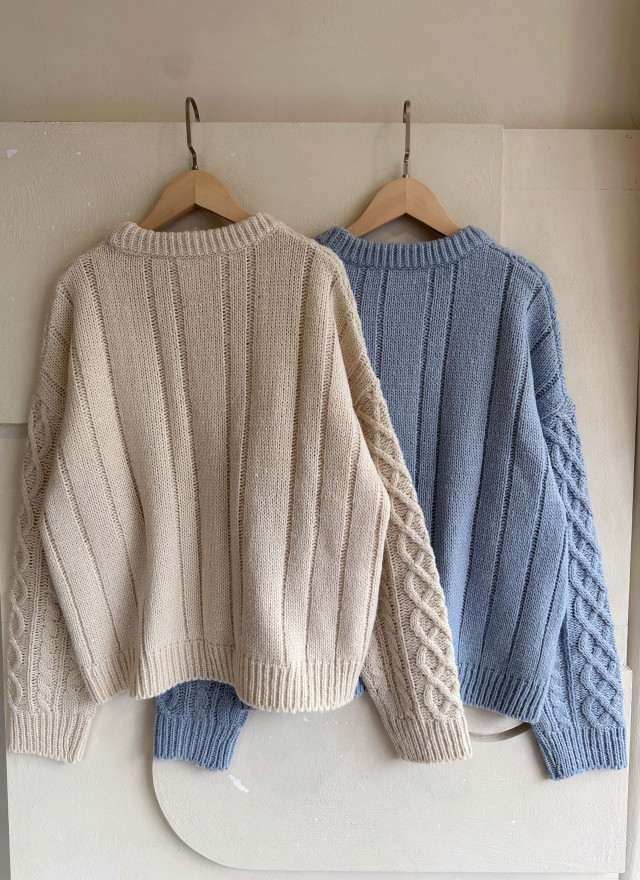 BS粗針麻花針織上衣(兩色)