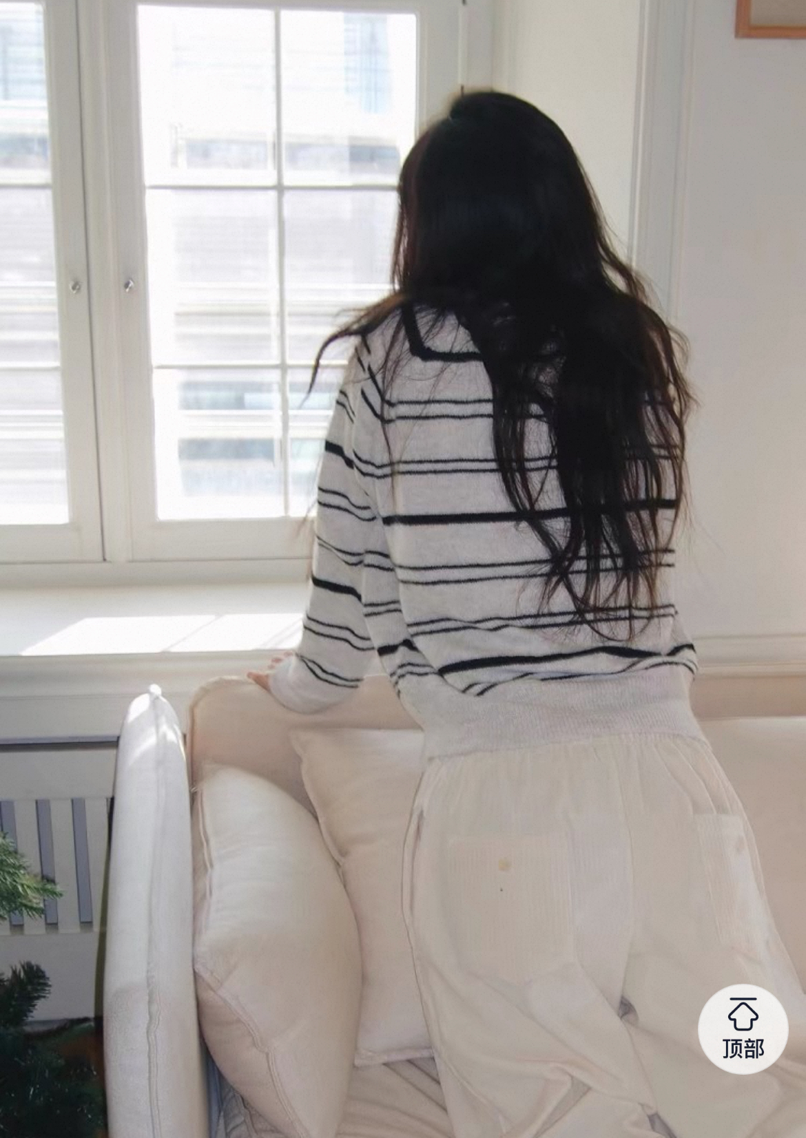 BS圓領細條針織上衣(三色)