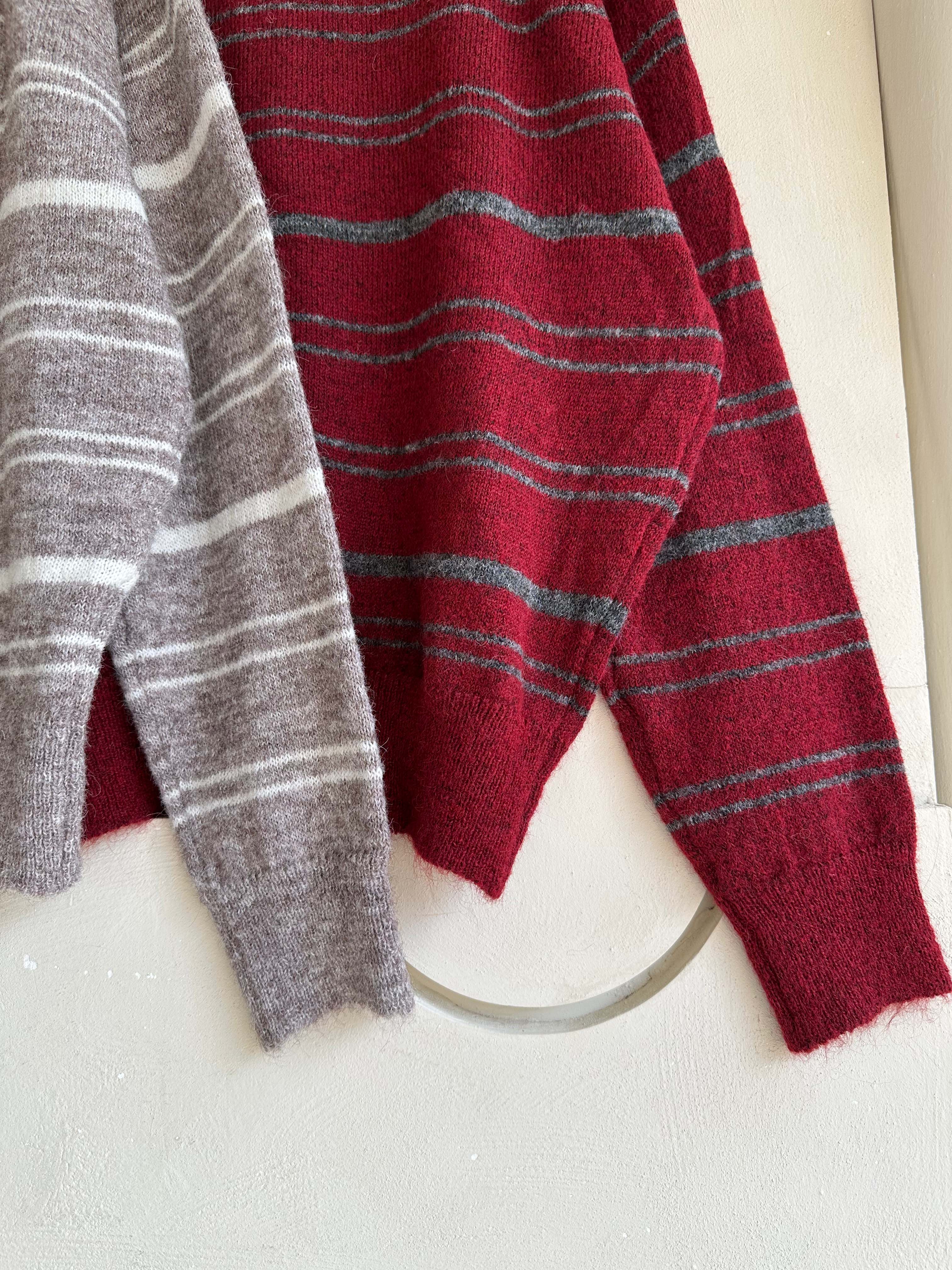 BS圓領細條針織上衣(三色)