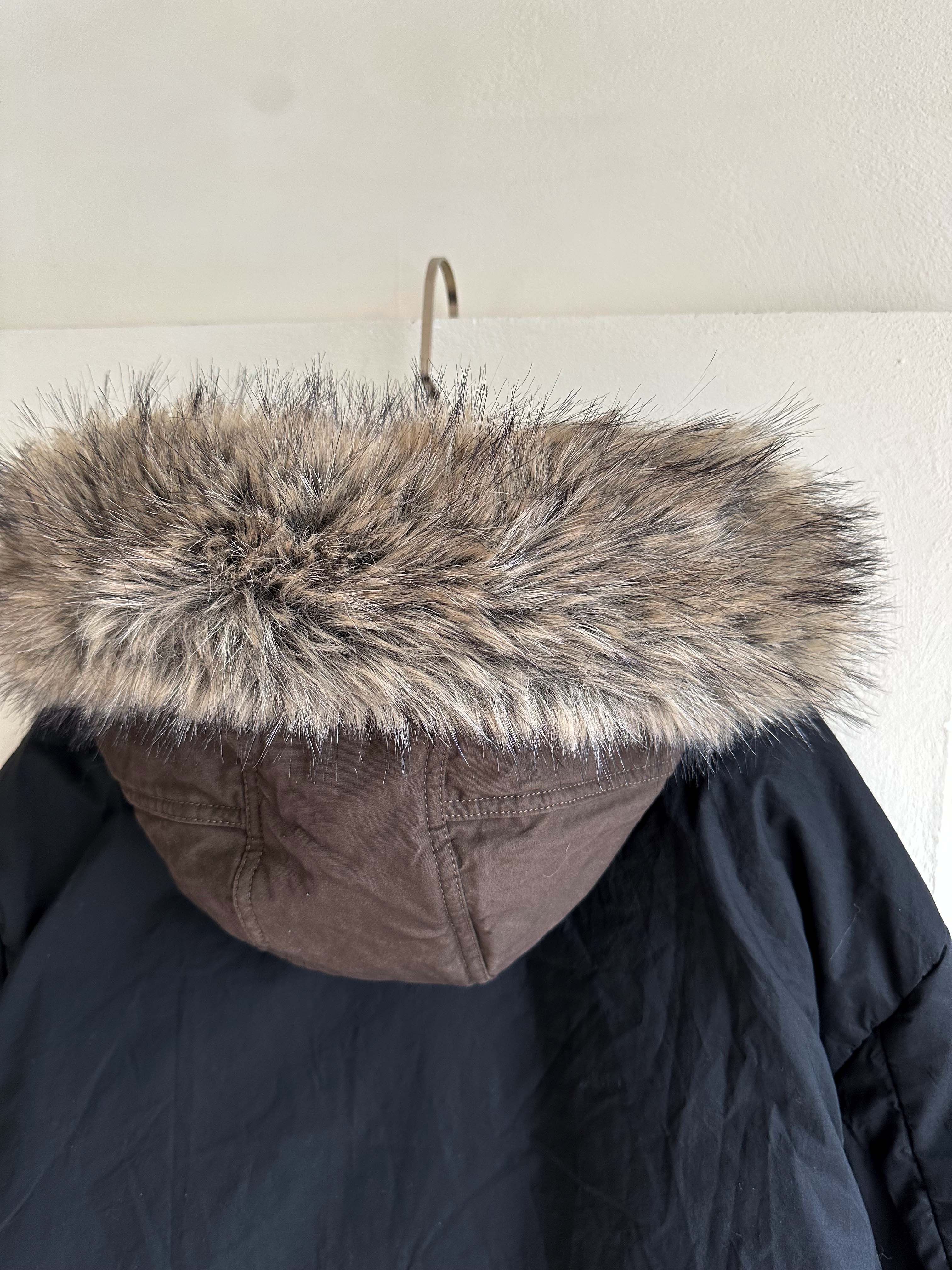 BS韓國摩卡羽絨Wellon連帽外套－毛領可拆