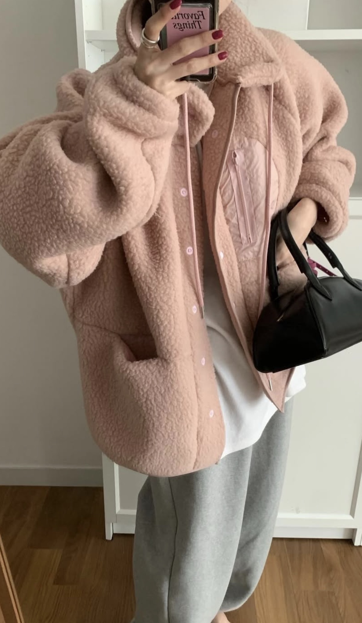 BS韓國立領羊羔絨外套(三色)