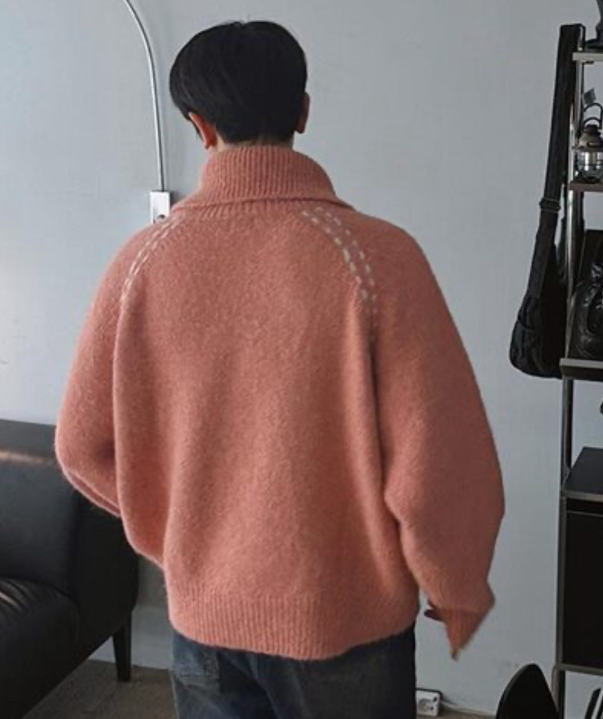 BS韓國排釦羊絨毛衣（三色）-男女皆可穿