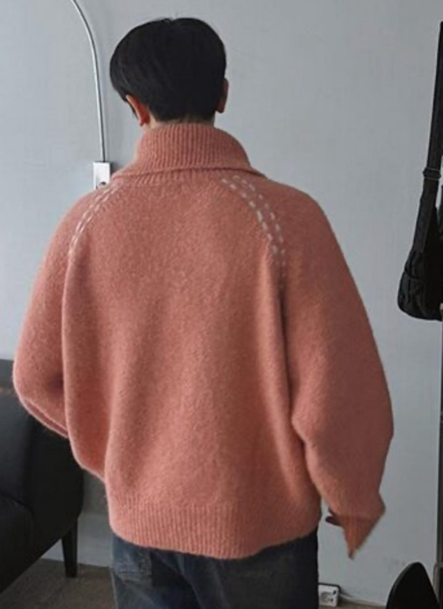 BS韓國排釦羊絨毛衣（三色）-男女皆可穿